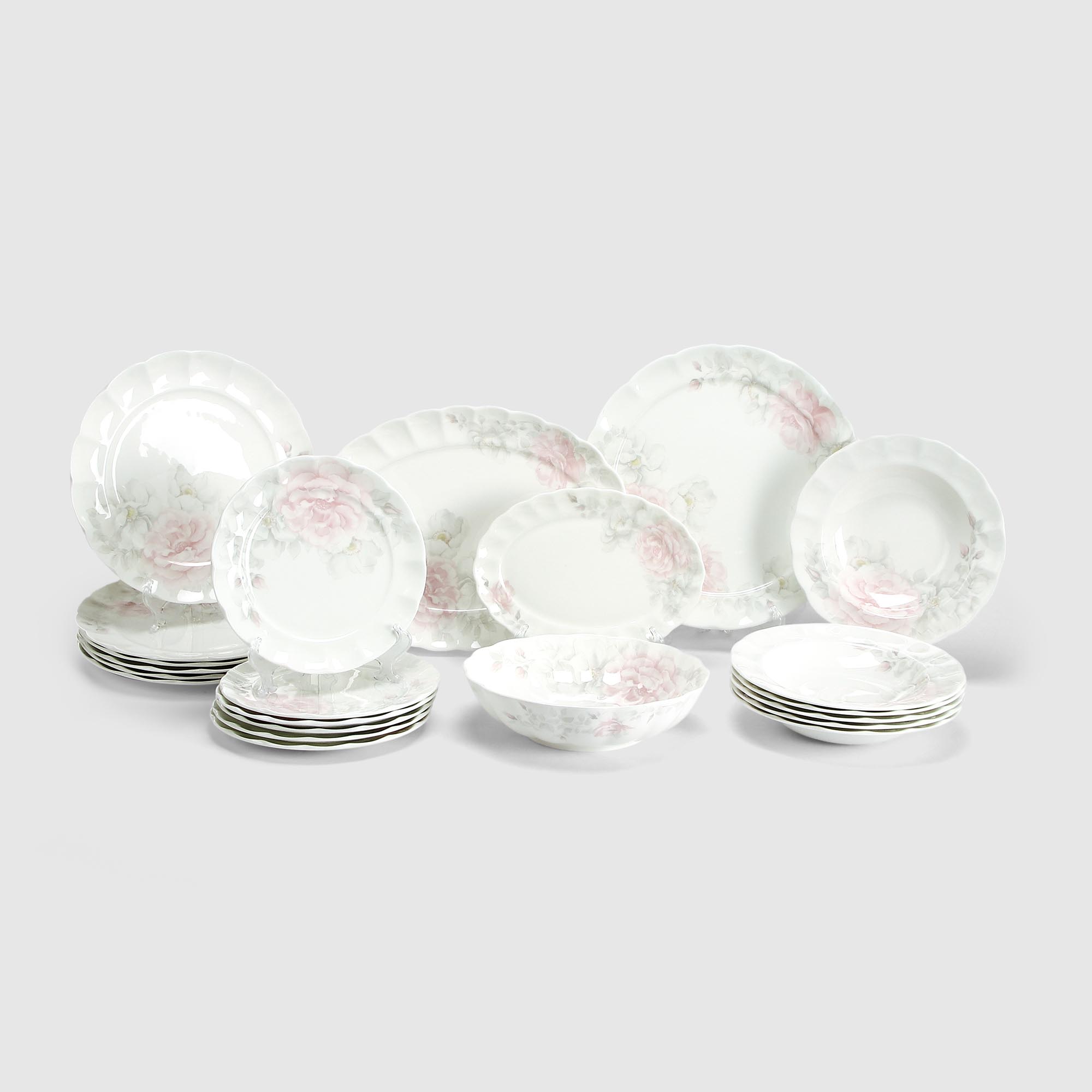 Набор столовый Hatori Freydis Шиповник 6 персон 24 предмета салатник 195 см 12 см 60999₽