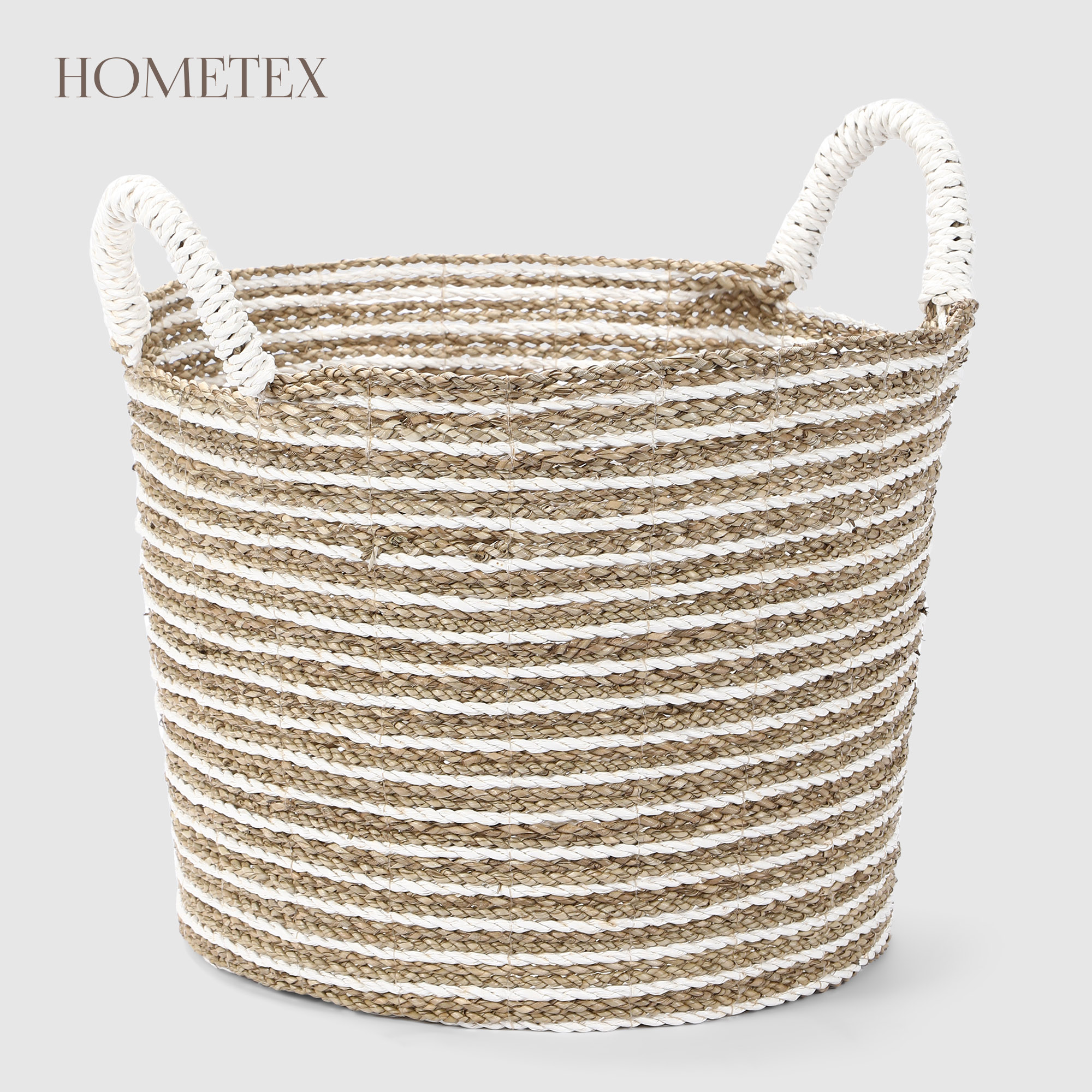 Корзина круглая Hometex Seagrass mix synthetic размер M