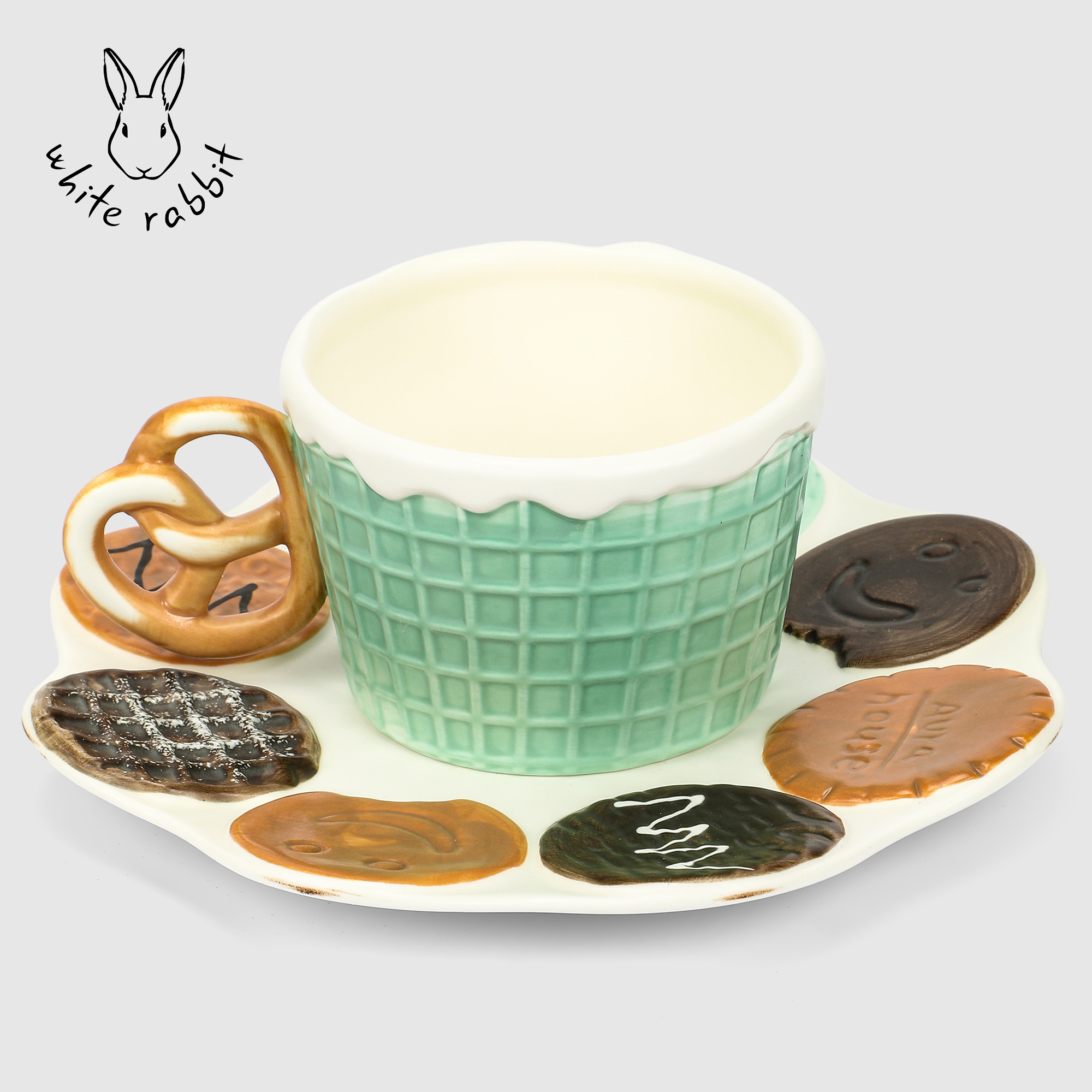 Набор White Rabbit Icing чашка 300 мл и блюдце 205 см 1690₽
