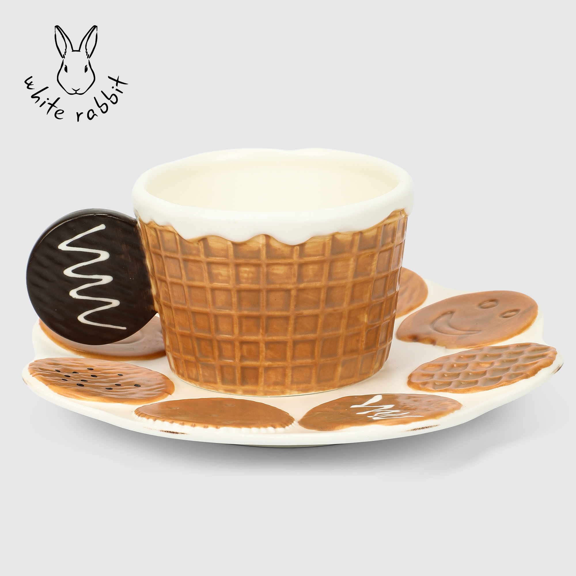 Набор White Rabbit Cookies чашка 300 мл и блюдце 205 см 1690₽