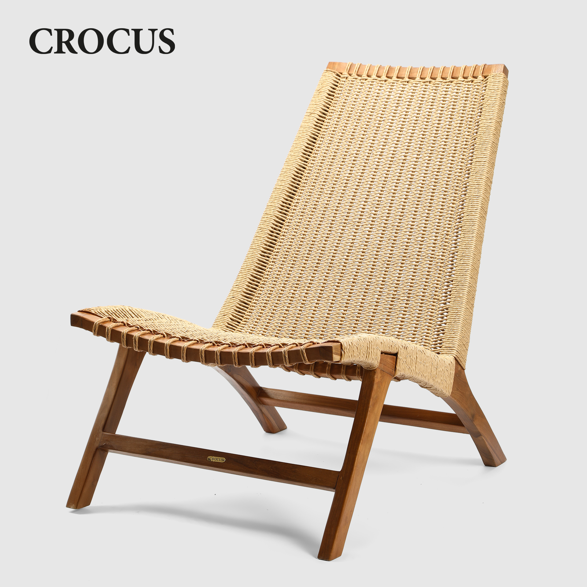 Кресло Crocus Kerucut бежевое 90х60х90 см