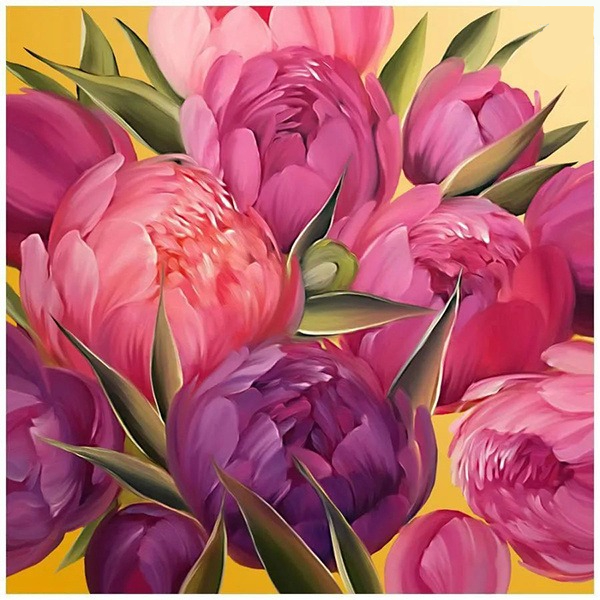 

Салфетки Bulgaree green peony 3 слоя 33х33 см 20 шт, Мультиколор