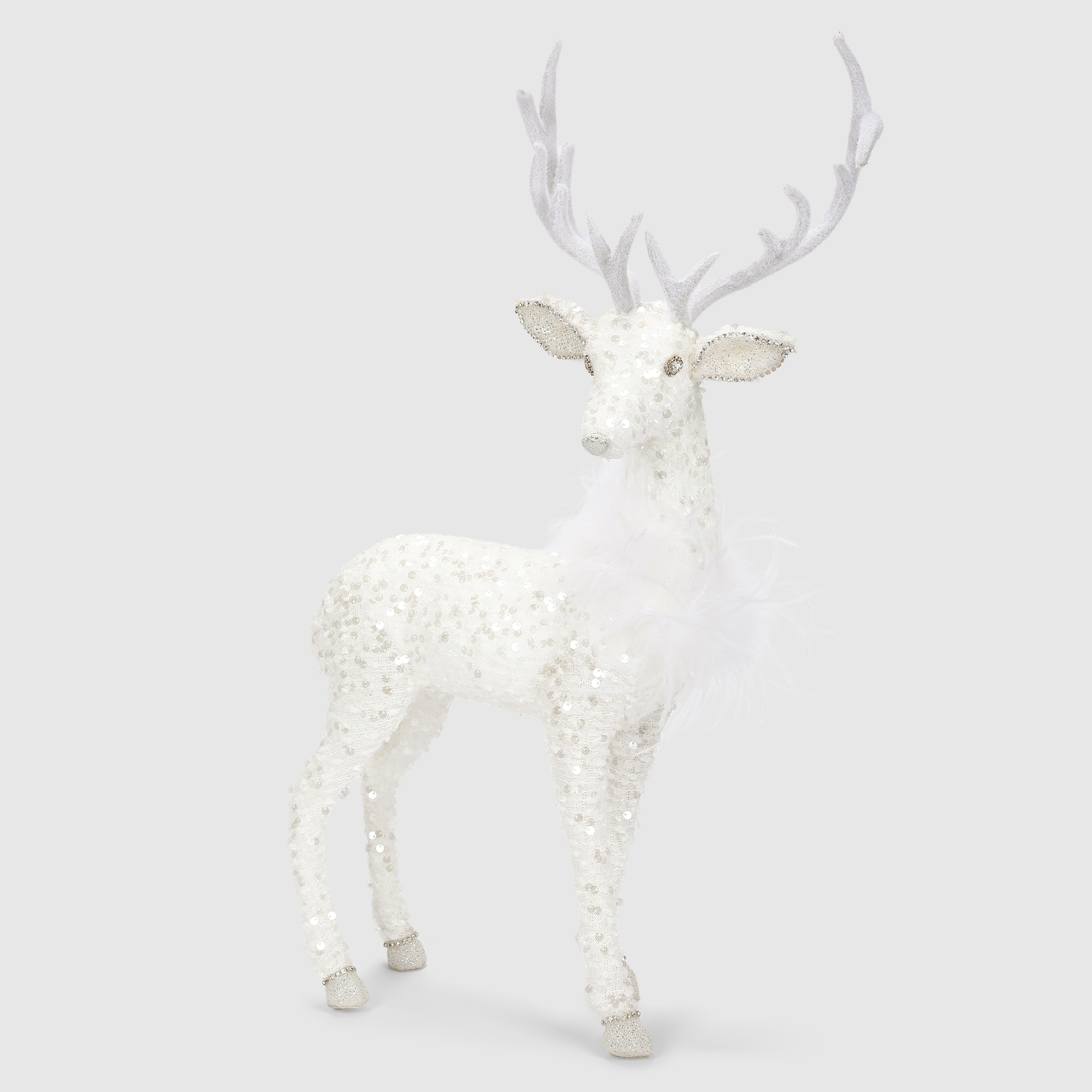 Декоративная фигура James arts олень белый 32х17х42 см 3690₽