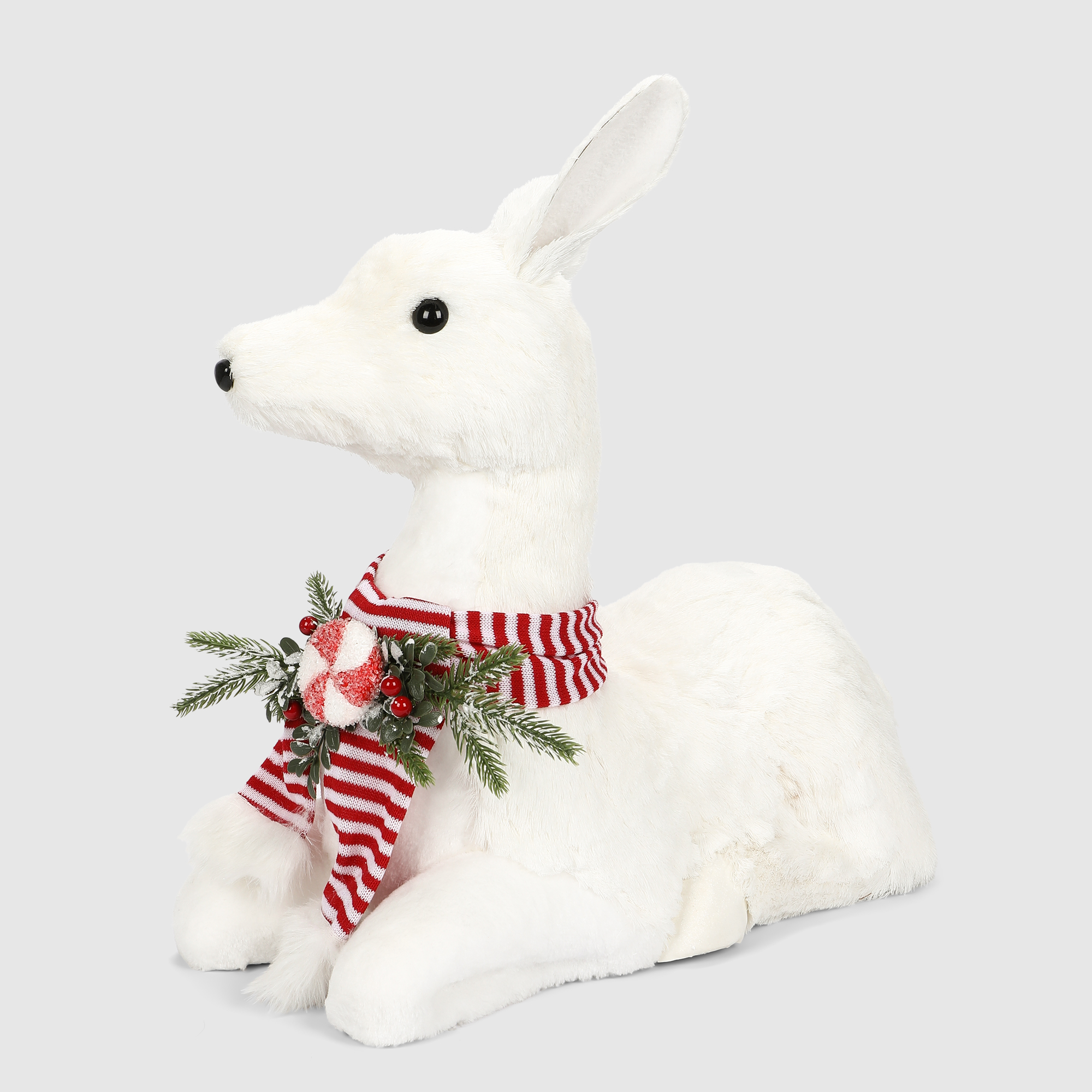 Декоративная фигура James arts олень лежащий белый 51х30х59 см 5390₽