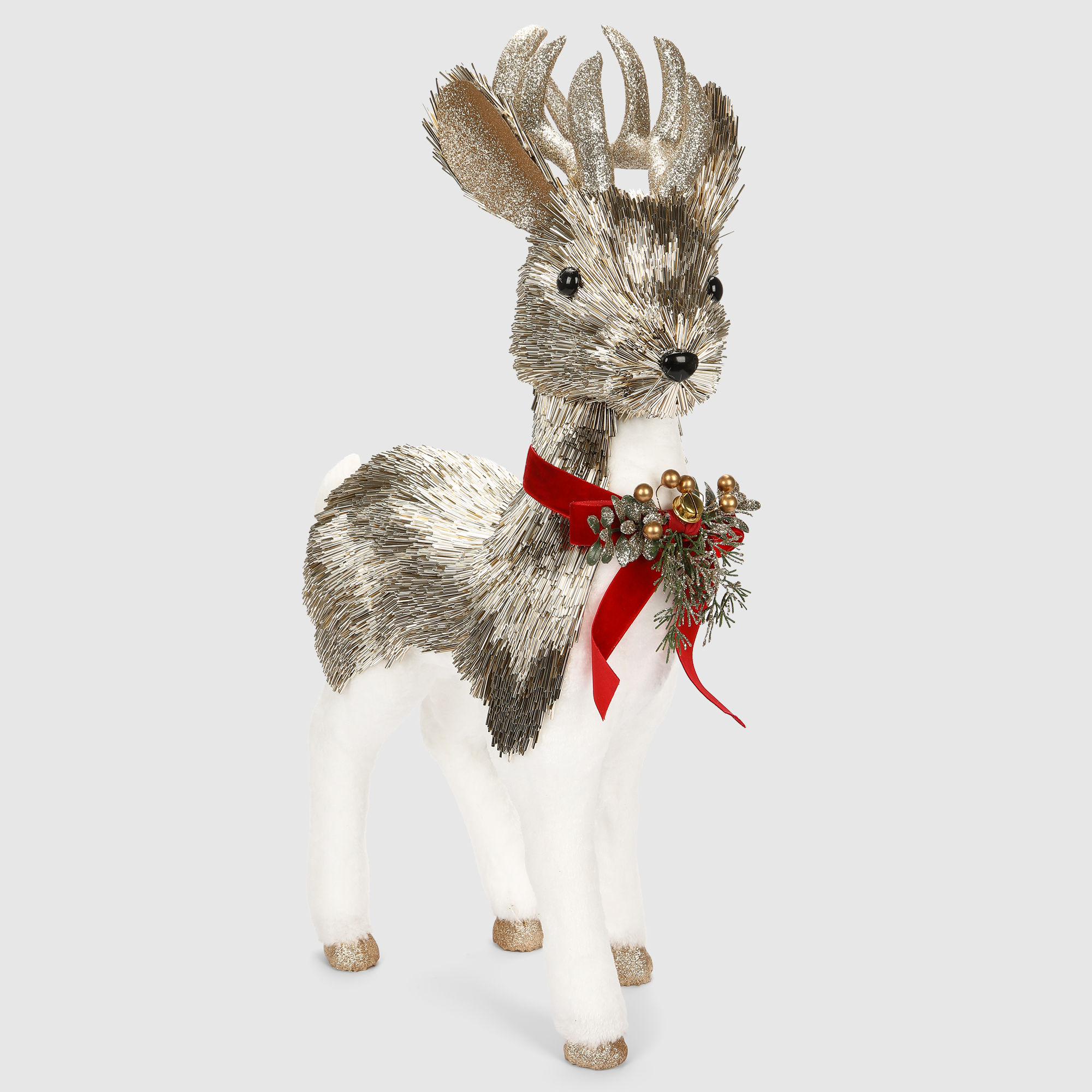 Декоративная фигура James arts олень в попоне белый 36х16х66 см 5790₽