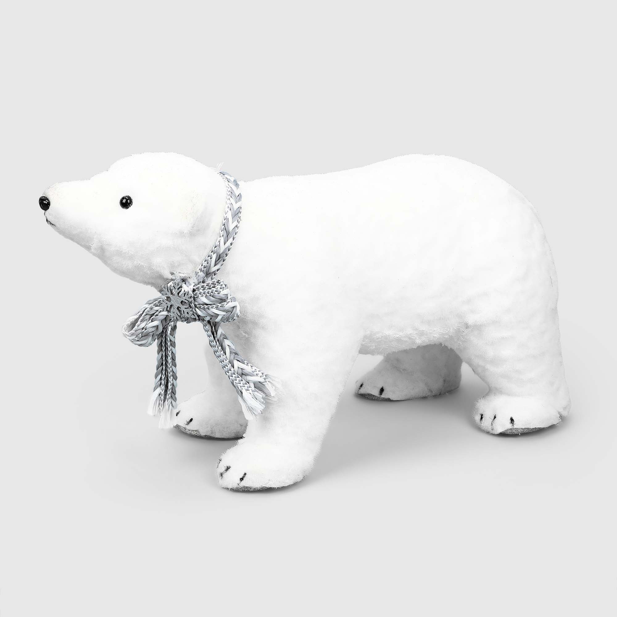 Декоративная фигура James arts медвежонок белый 55х24х29 см