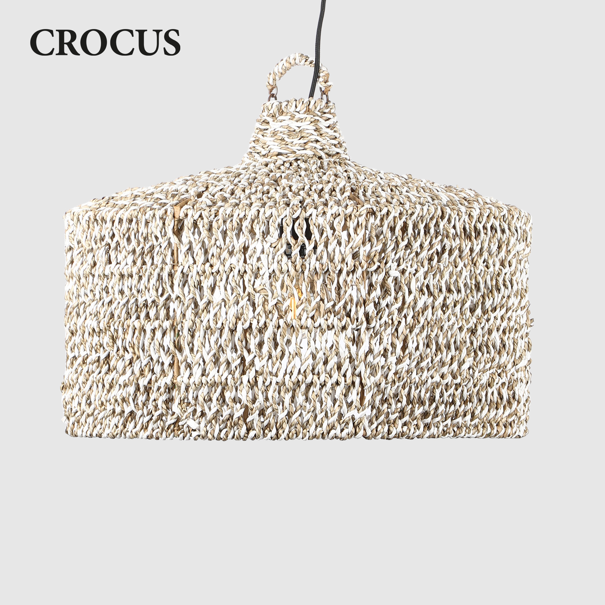 Светильник Crocus kubah seagrass-sintetis