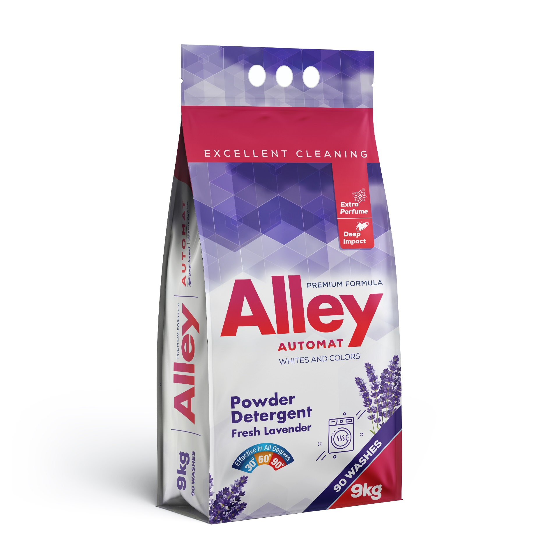 Стиральный порошок Alley для автоматической стирки Лаванда 9 кг