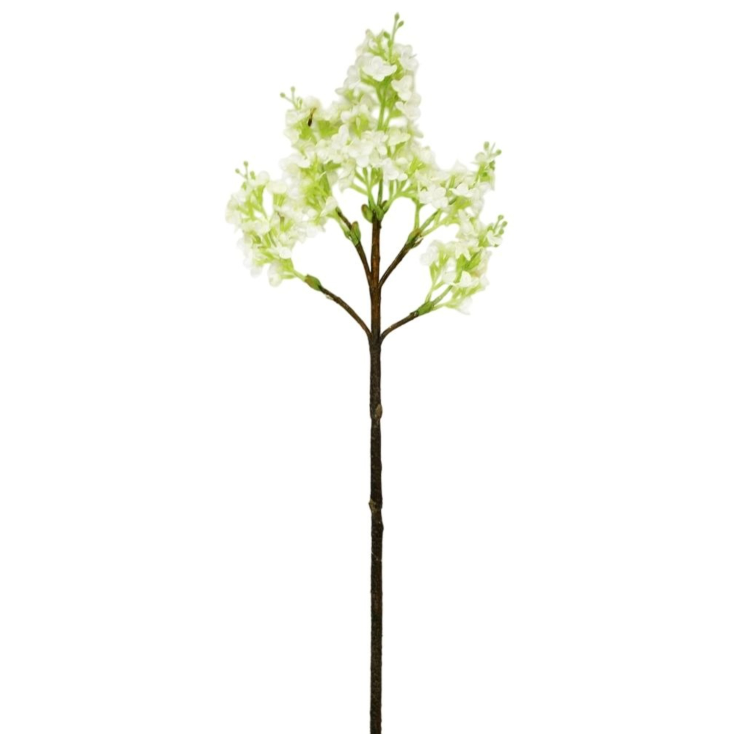 Ветка сирени Конэко-О искусственная, белая 65 см