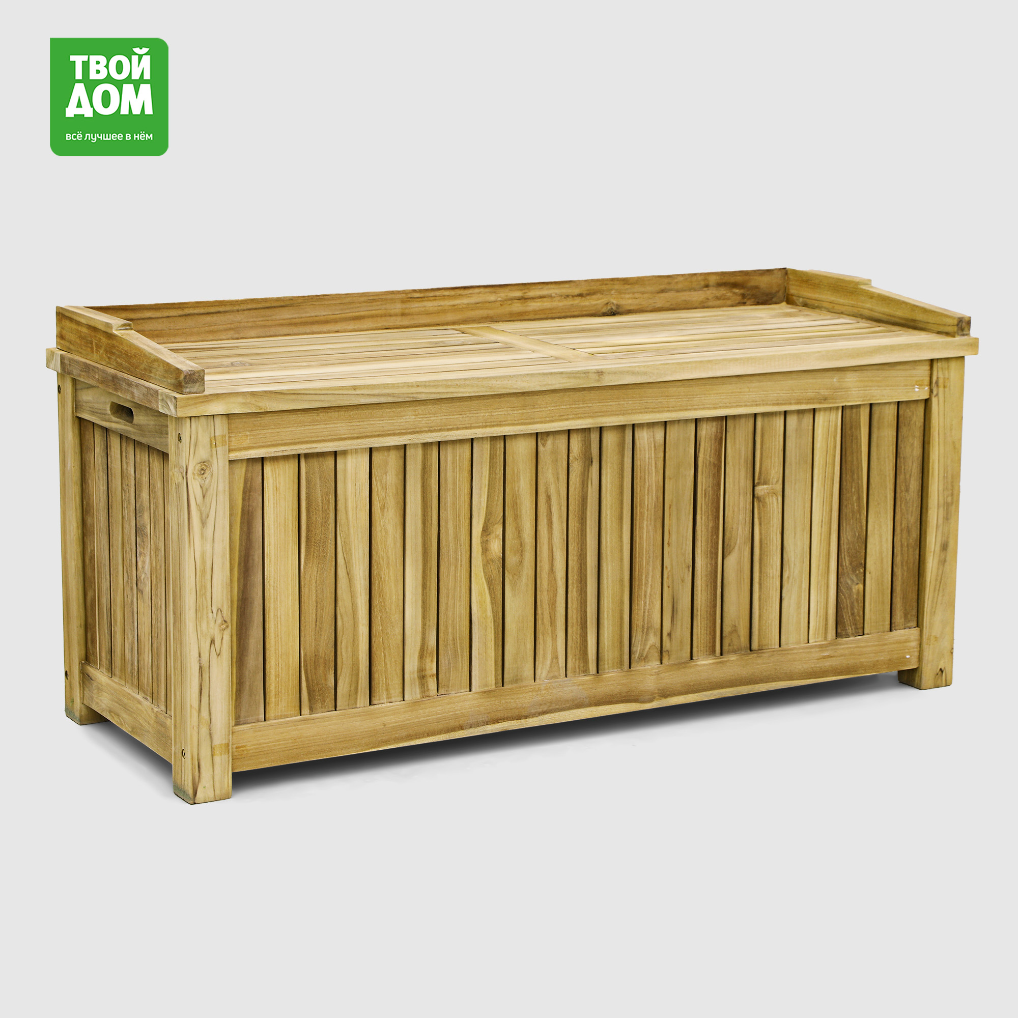 Скамья для хранения вещей Rohman Java тик 124х46,5х58 см