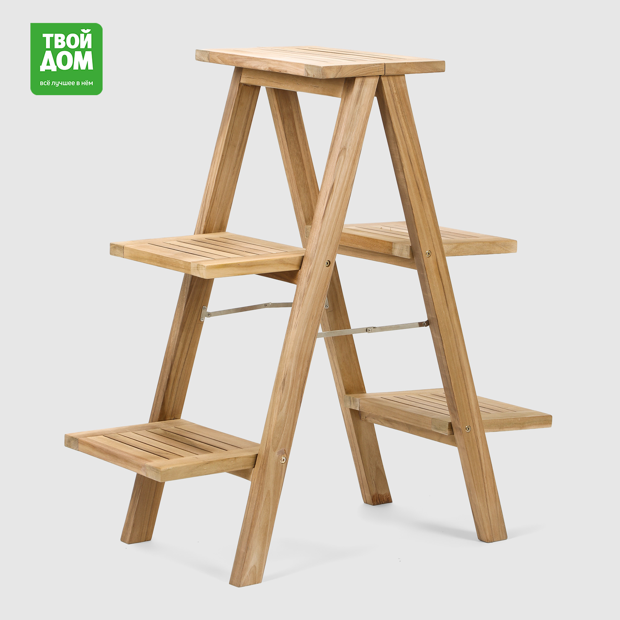 Подставка для цветов Rohman Java двухсторонняя тик 87х38х89 см