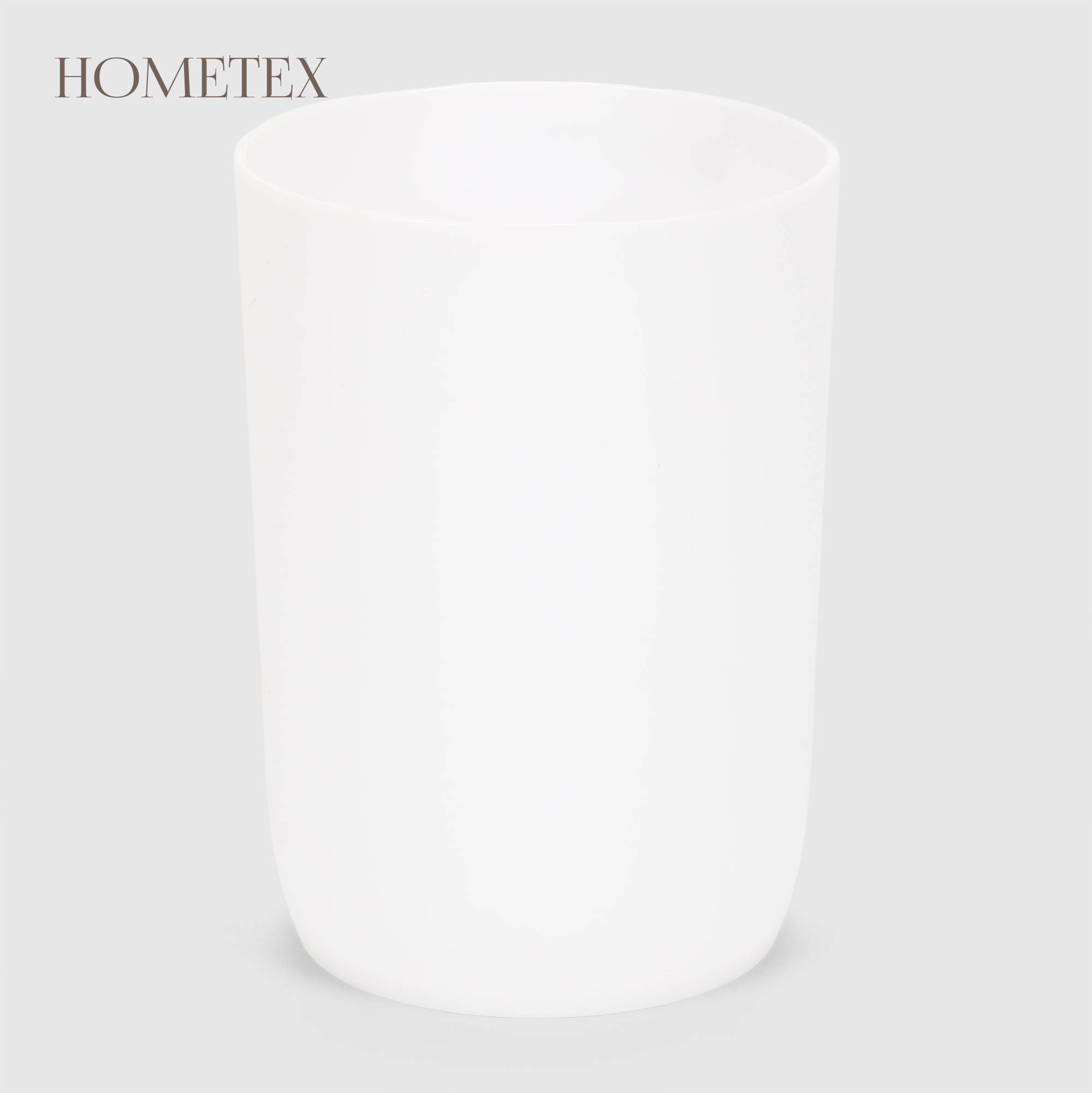 Стакан для зубных щёток Hometex из полипропилена белый 39₽