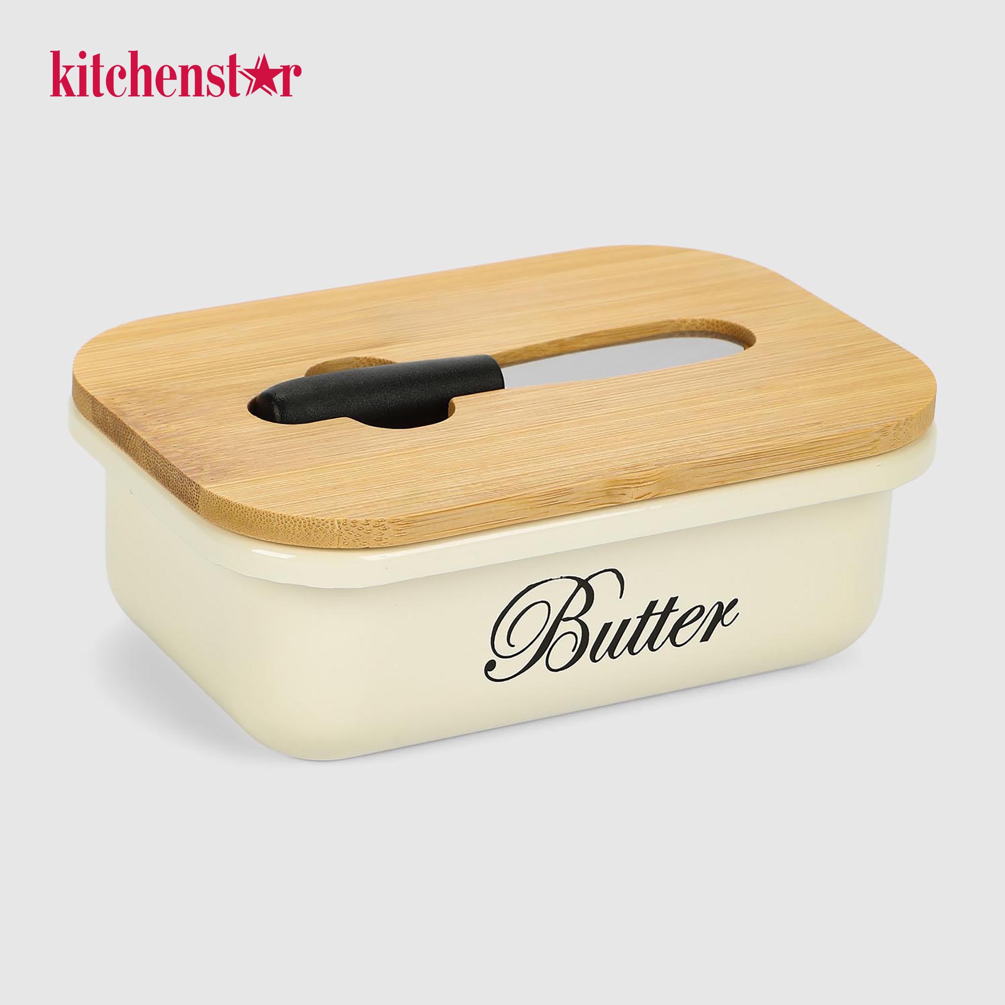 Маслёнка Kitchenstar молочный цвет 08 л 1290₽