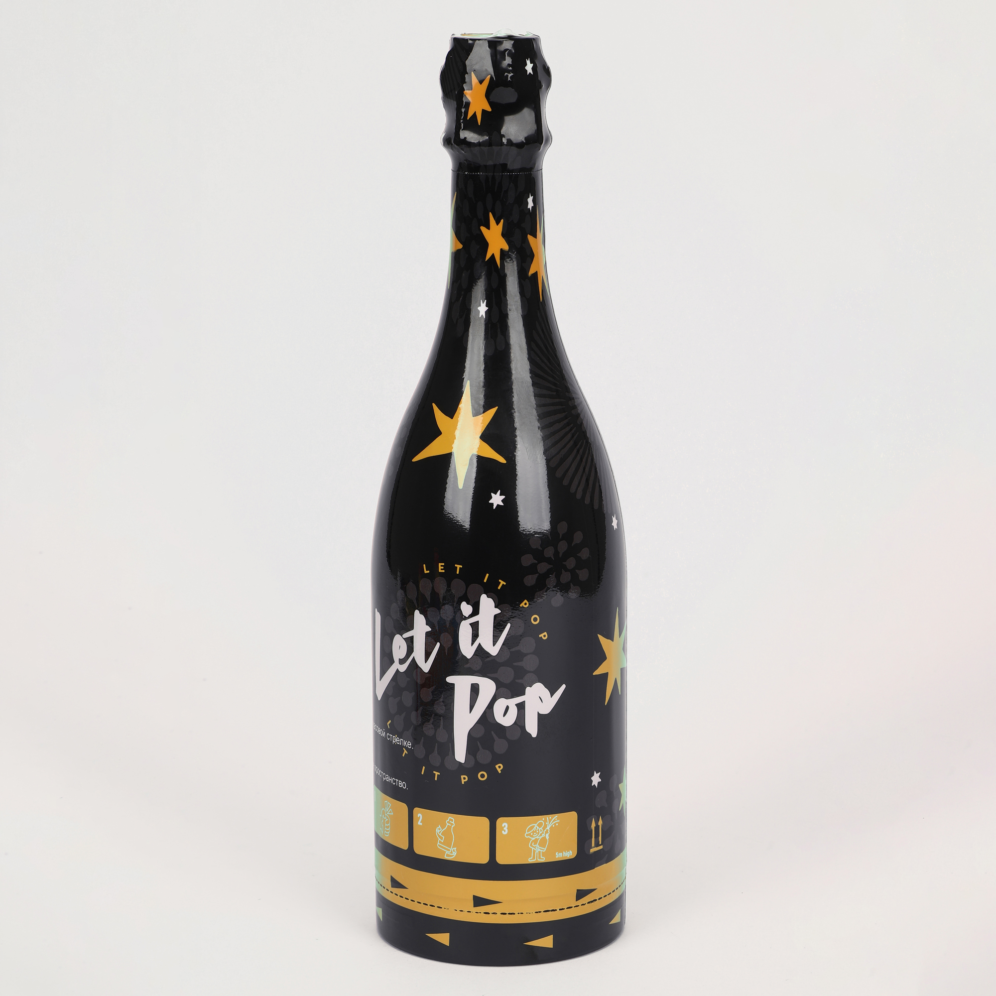 Хлопушка-шампанское Yongkang Jile звёзды 9х32 см 759₽