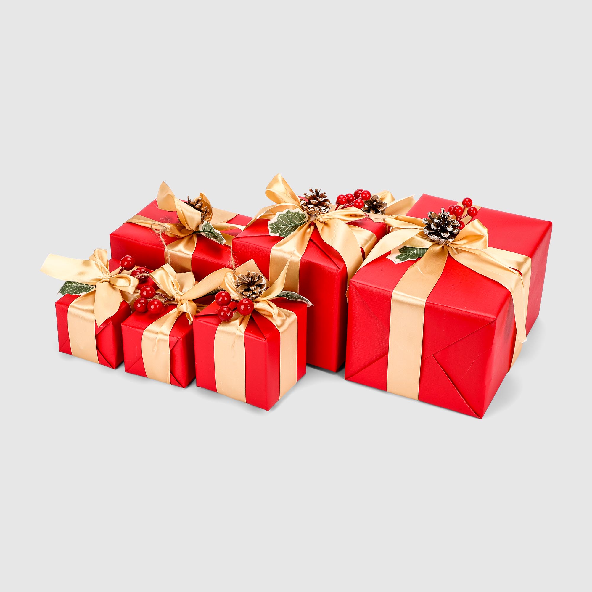 Набор подарков Yiwu E-commerce декоративных красный золотистый 1190₽