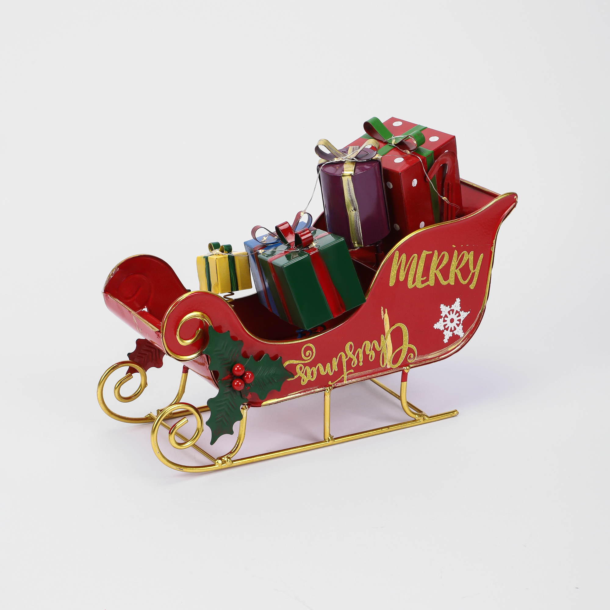 Сани декоративные Yiwu E-commerce рождественские 27х20х10 см 2390₽