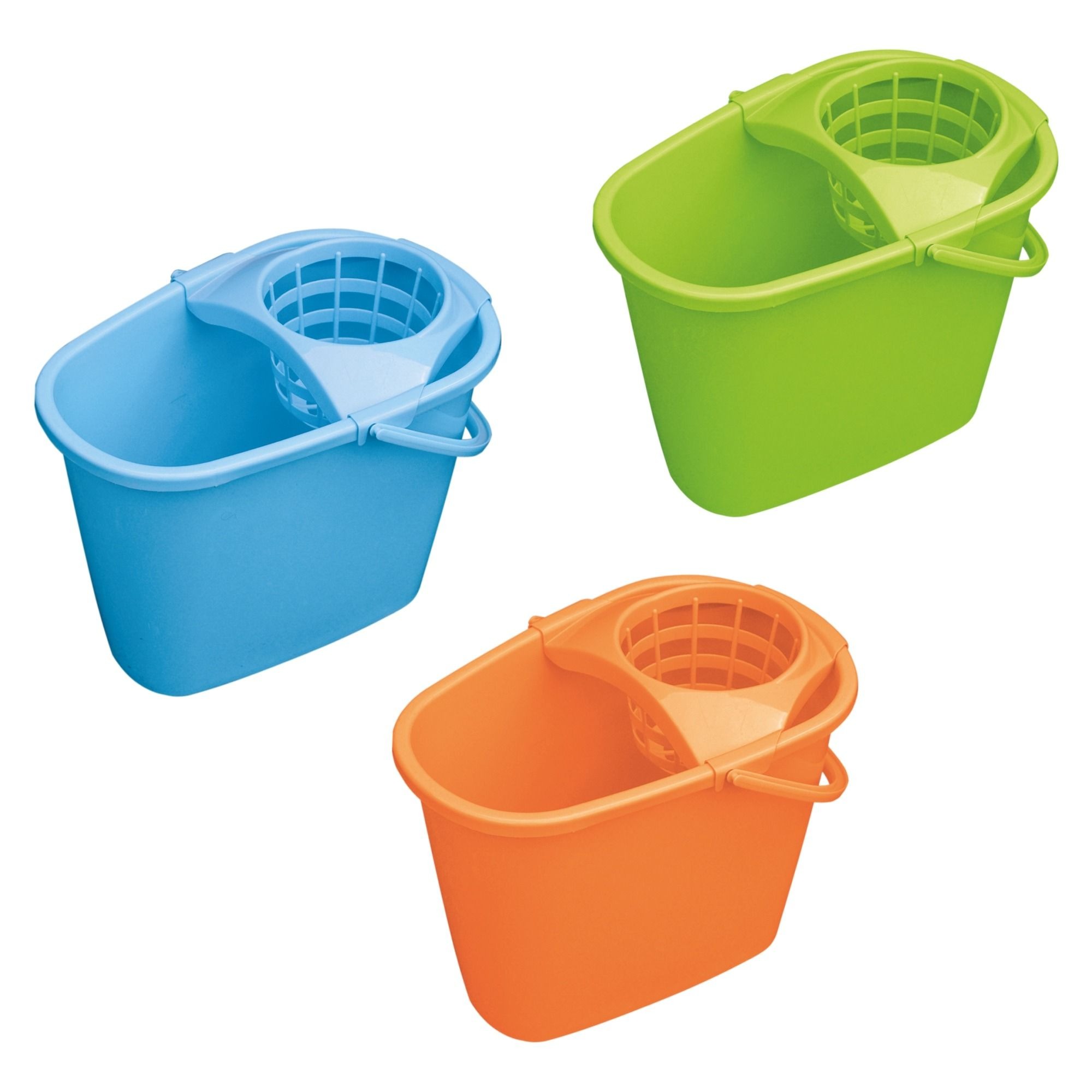 Ведро с отжимом AZUR овальное 8 л в ассортименте 289₽