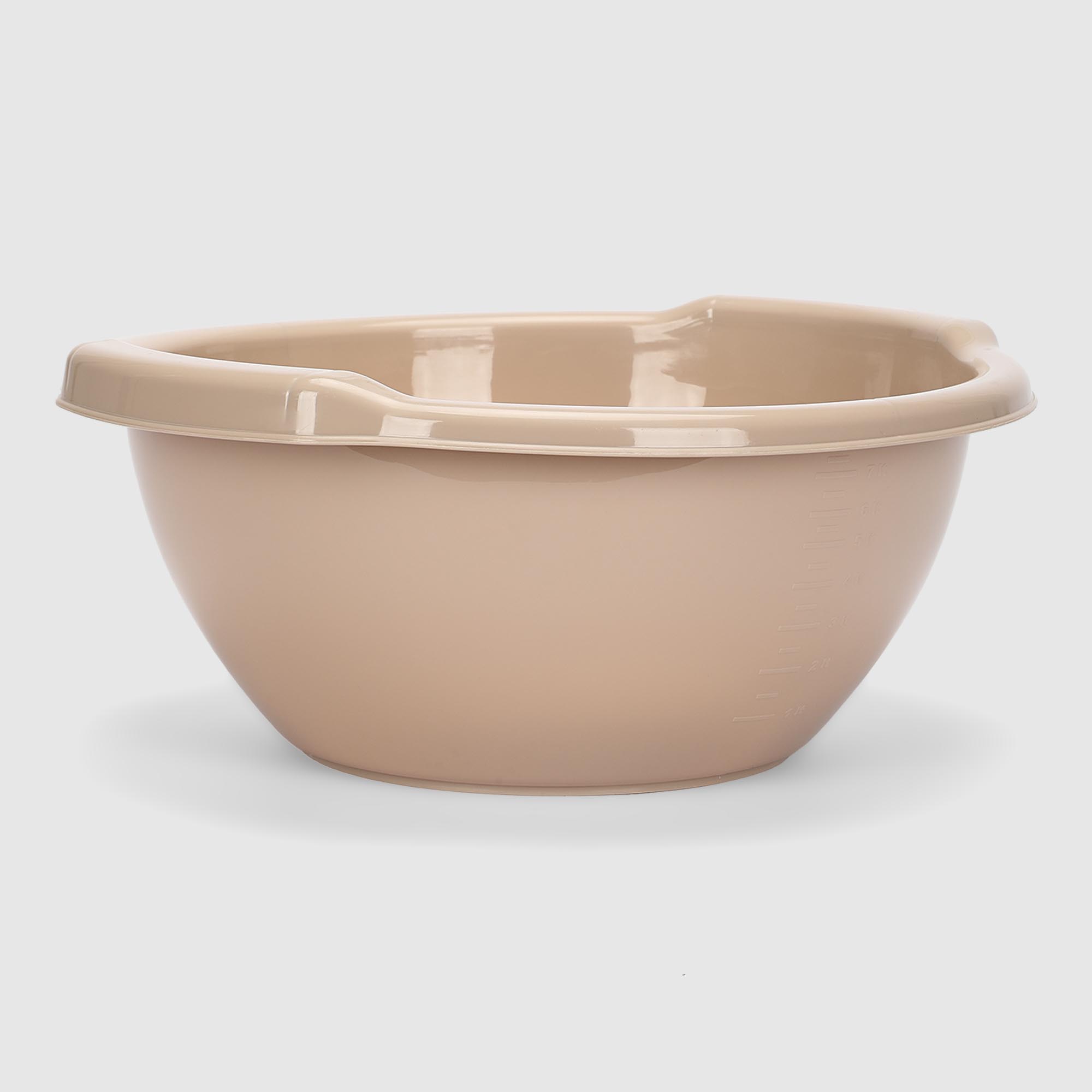 Таз Follow me круглый бежевый 9 л 375x365x17 см 259₽