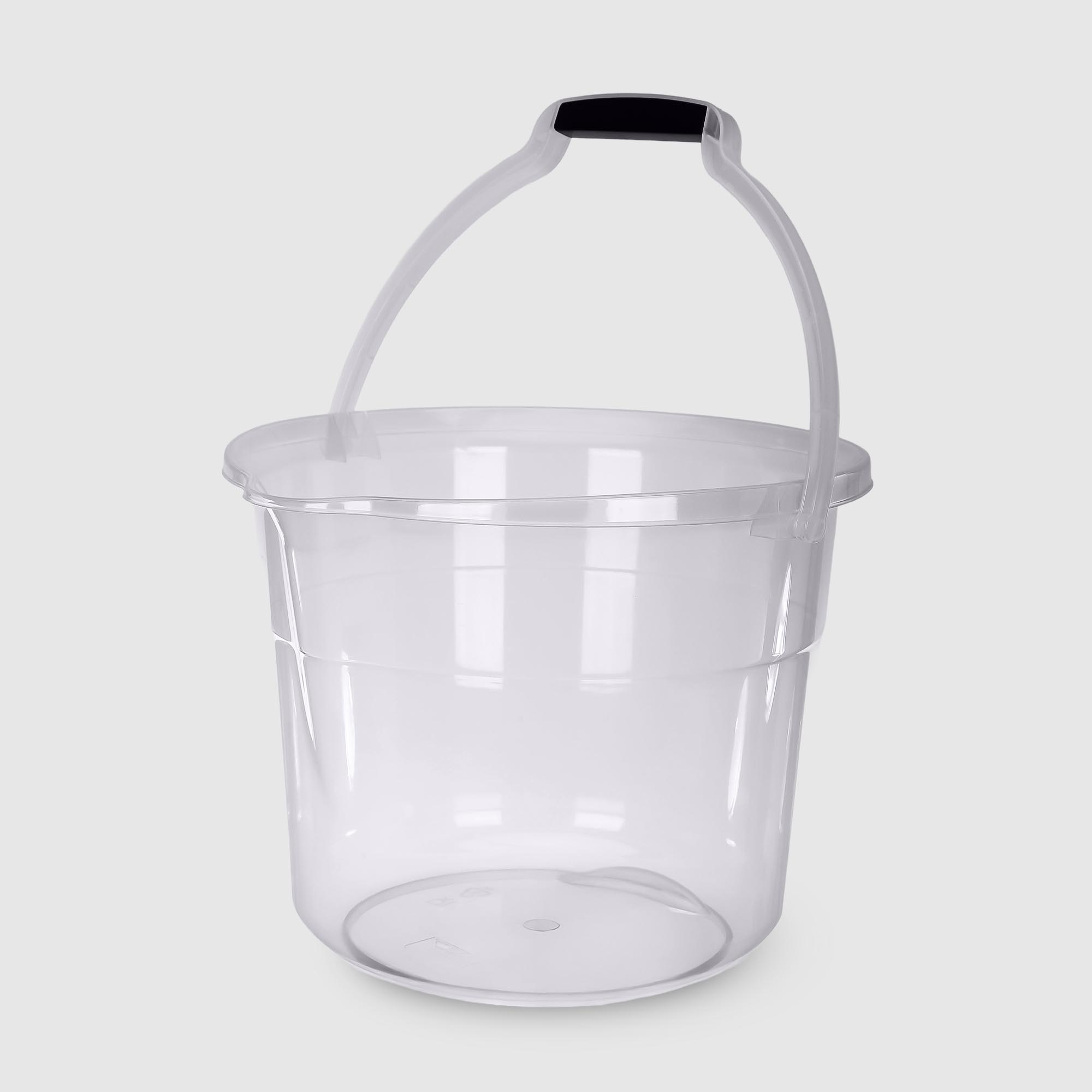 Ведро Follow me прозрачное 14 л 375х35х25 см 369₽