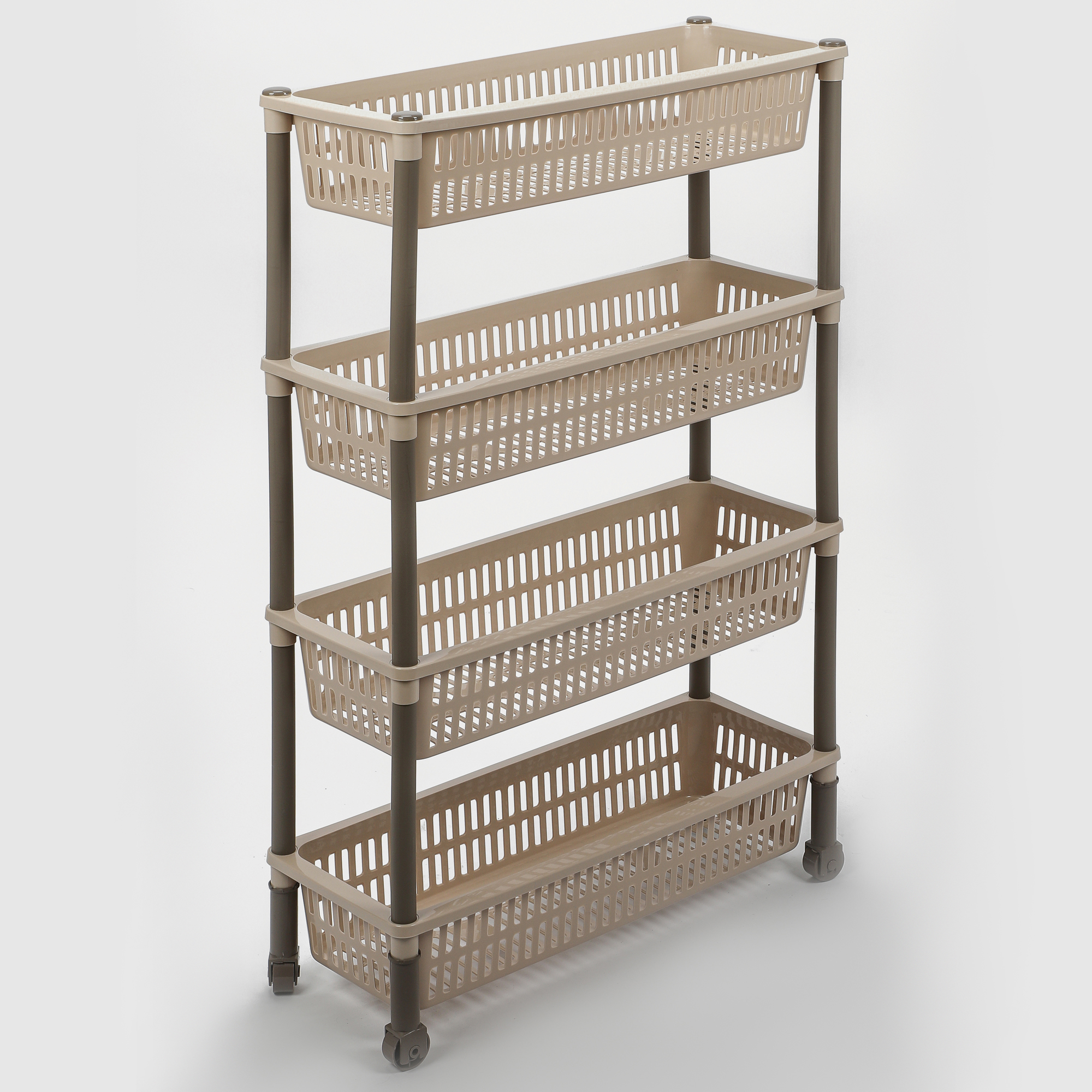 Полка Follow me Nostalgia на колёсах узкая 395х195х83 см в ассортименте 1879₽