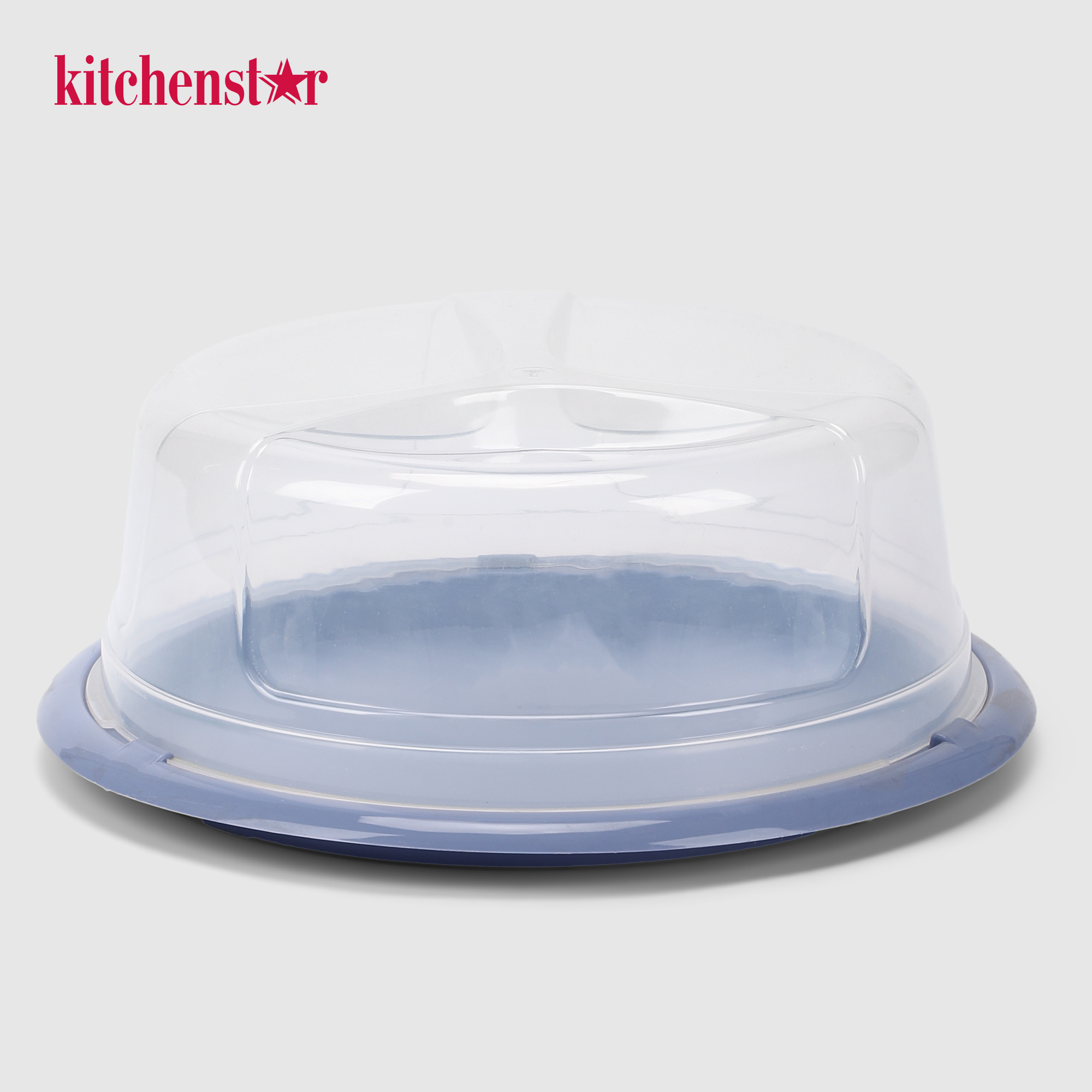 Блюдо для торта Kitchenstar Maxi armada с крышкой 24 см 299₽