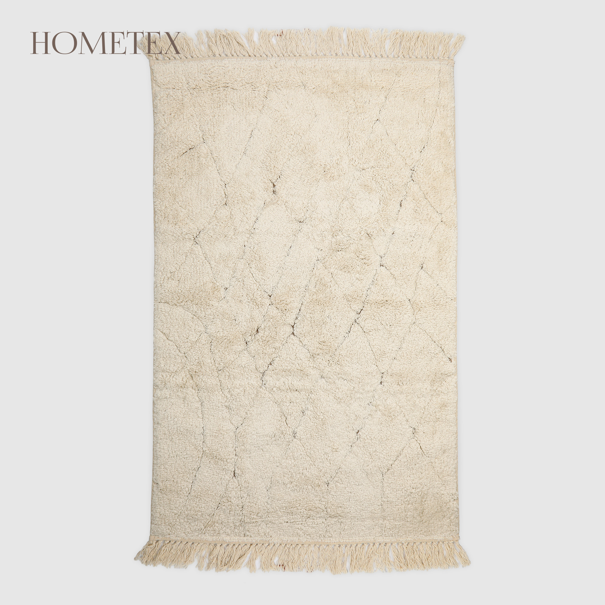 Коврик интерьерный Hometex 80х130 см бежевый