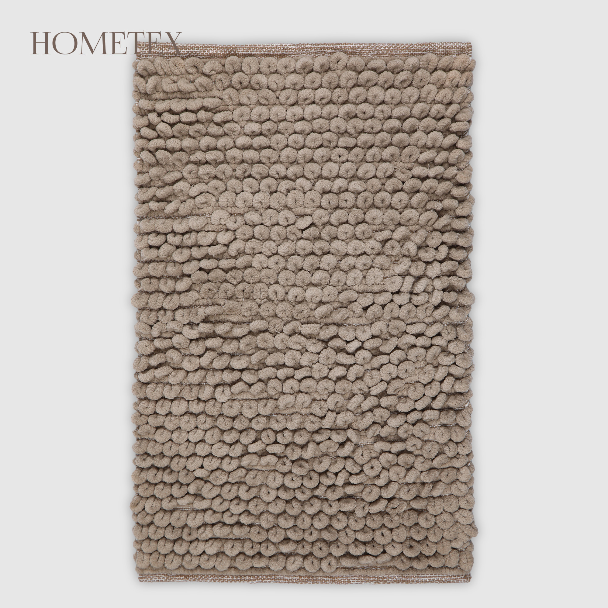 Коврик для ванной Hometex 60х90 см с петлями бежевый