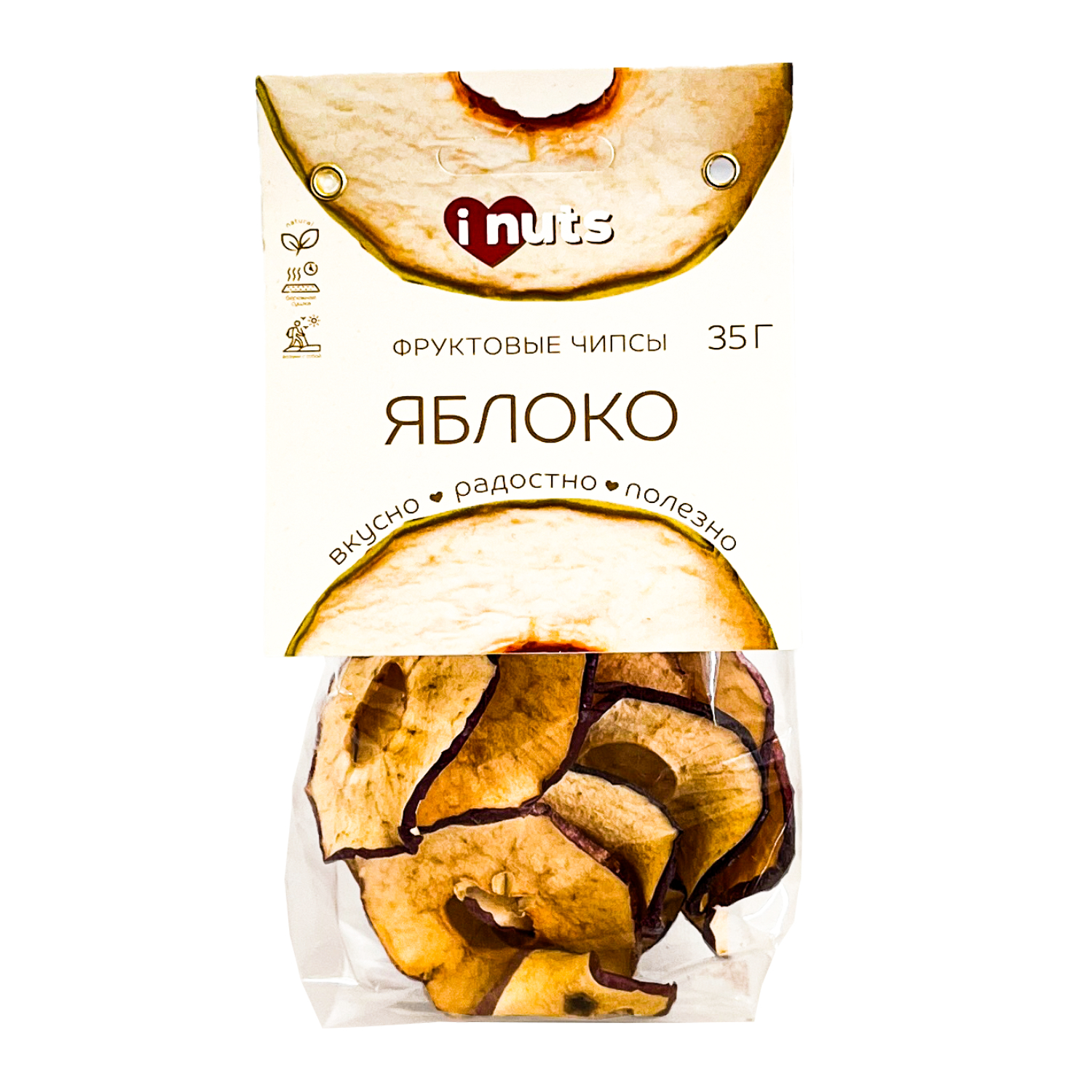 Чипсы яблочные iNutz 35 г