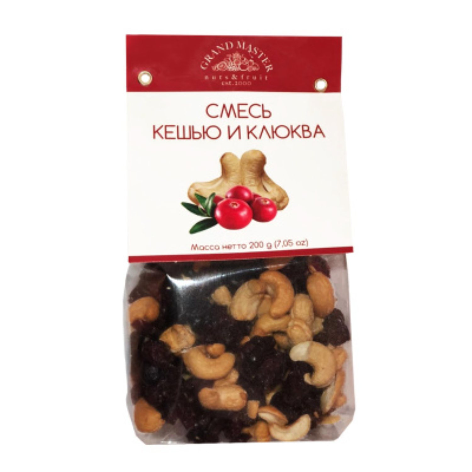 Смесь клюква-кешью Grand Master 200 г