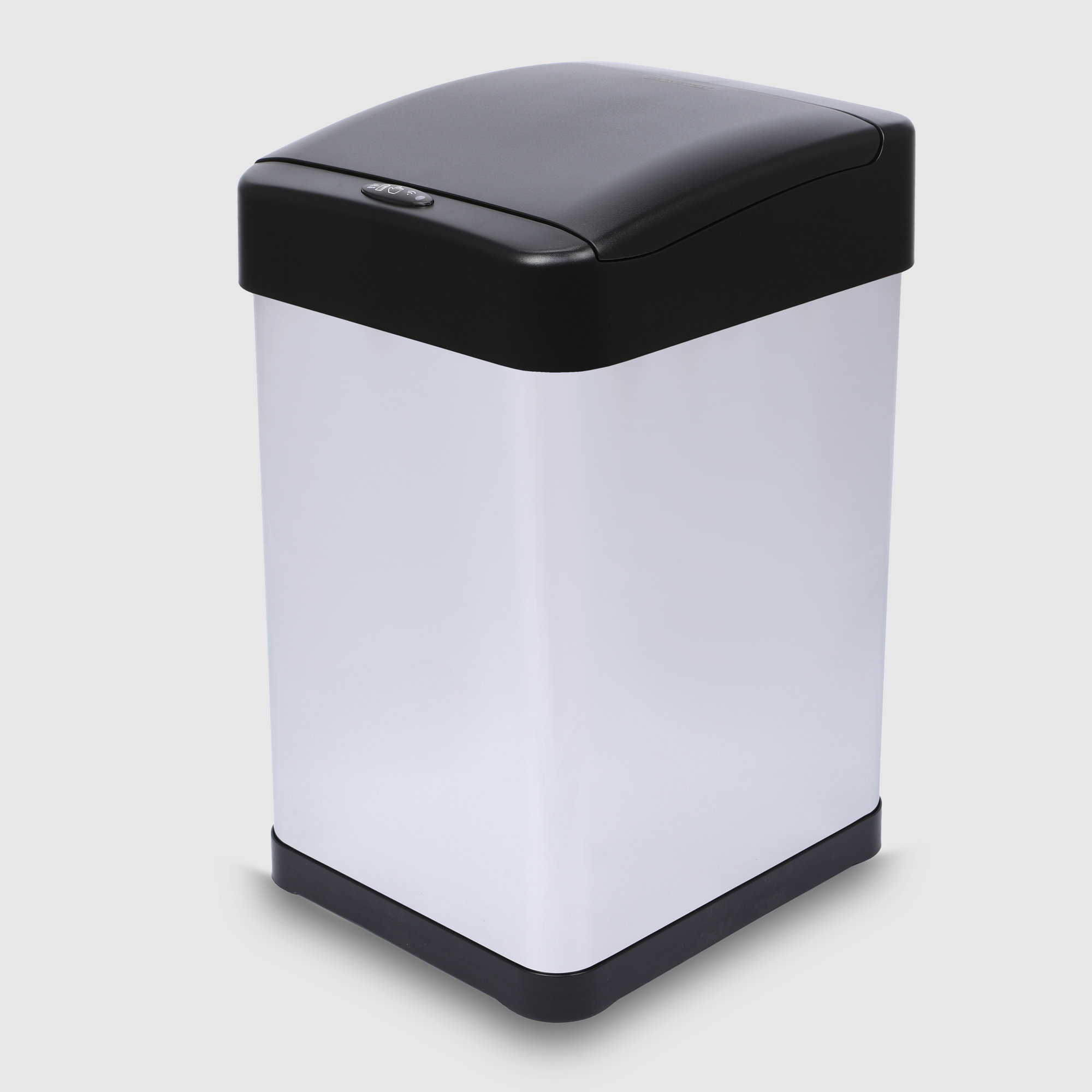 Мусорный контейнер Hometex сенсорный чёрно-белый 30 л 32х27х50 см