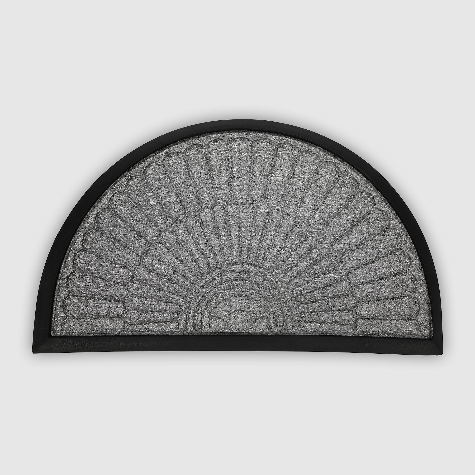 Коврик придверный Hometex полукруг 45х75 см antr 739₽