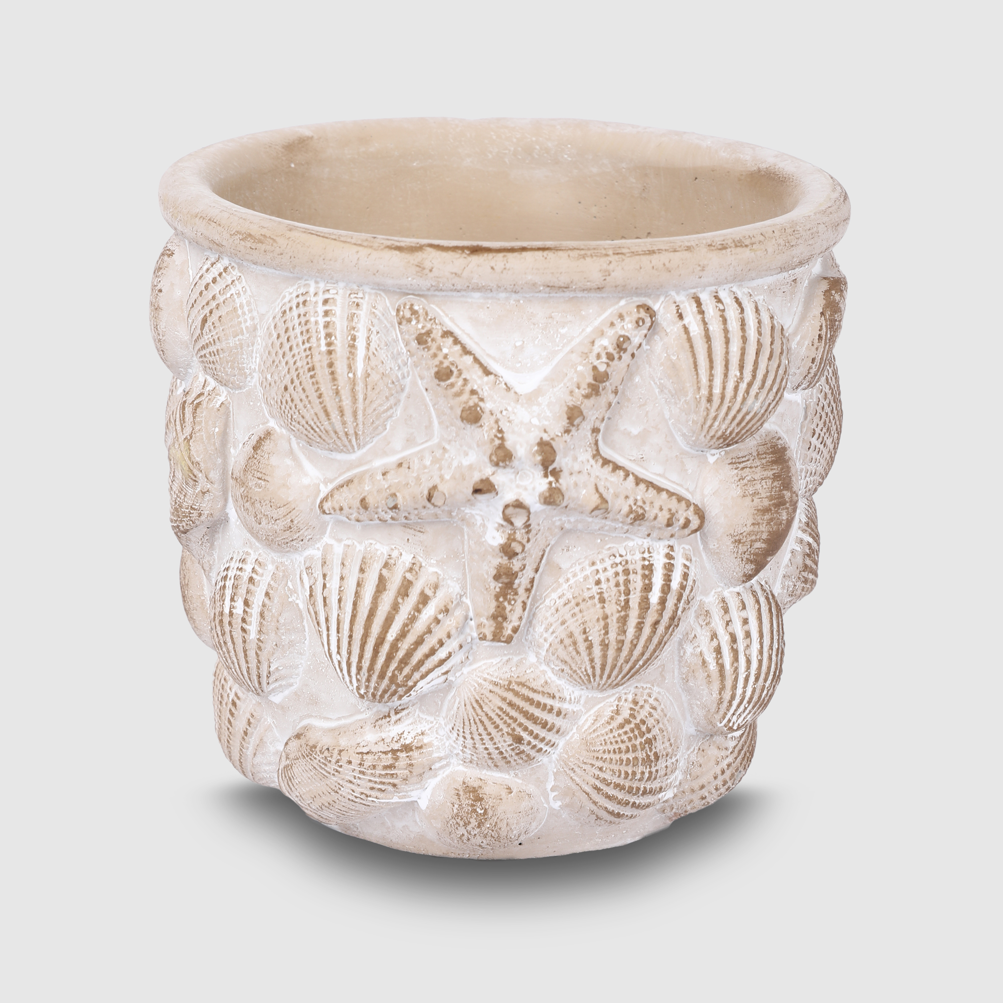 Кашпо для цветов Shengyi Ракушки 12x12x11 см