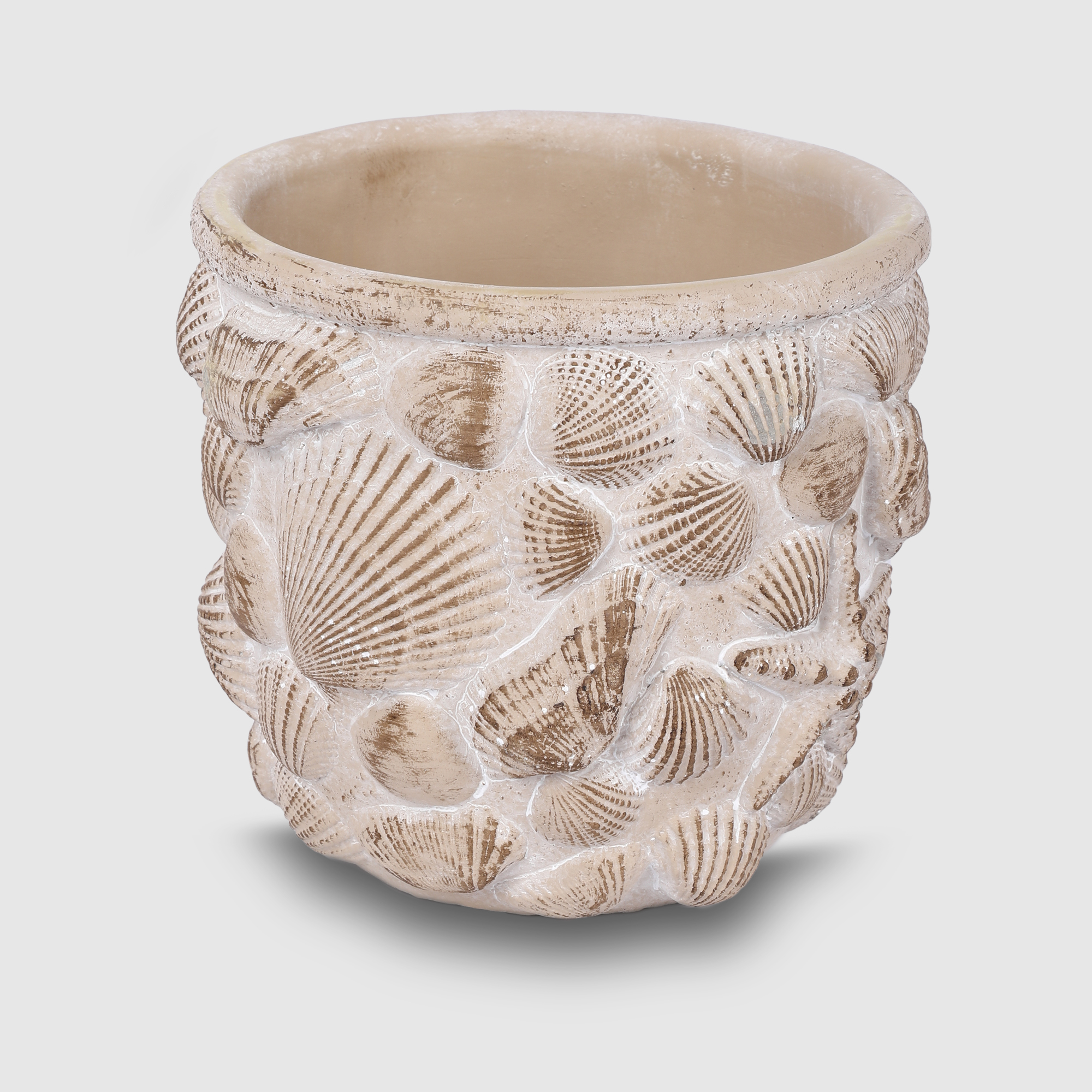 Кашпо для цветов Shengyi Ракушки 15.5x15.5x14 см
