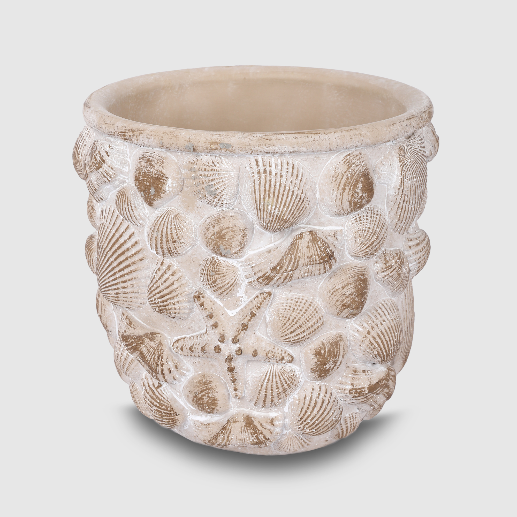 Кашпо для цветов Shengyi Ракушки 19x19x18 см