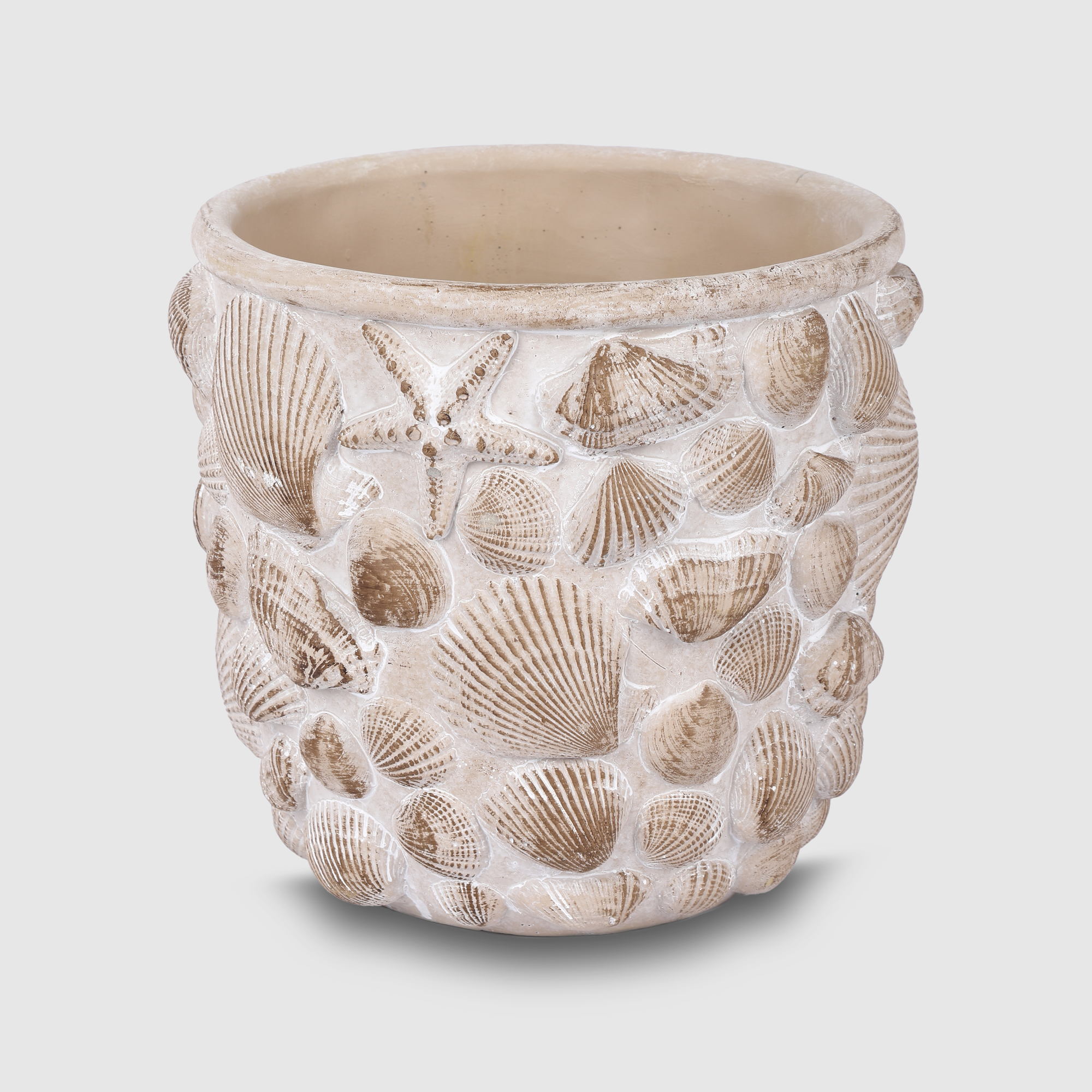 Кашпо для цветов Shengyi Ракушки 21x21x20 см