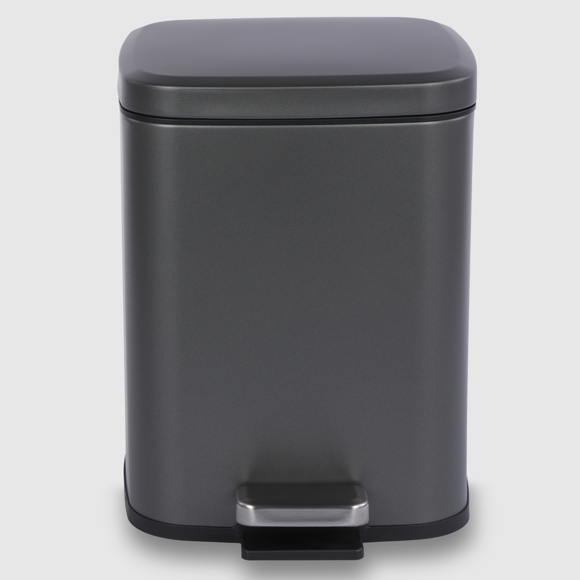 Бак мусорный Java с педалью тёмно-серый 9 л 24,5x30,5x31 см