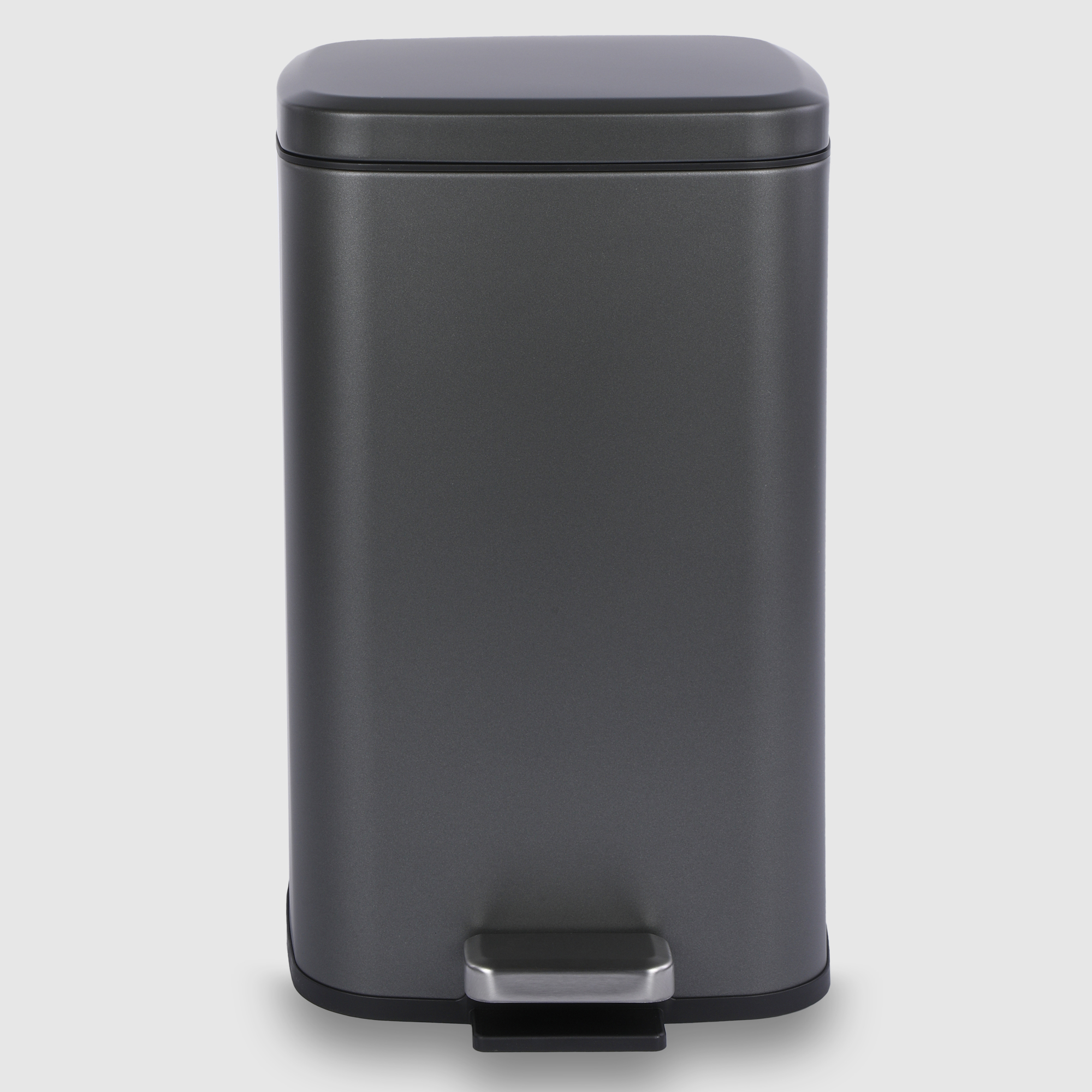 Бак мусорный Java с педалью тёмно-серый 12 л 24,5x30,5x41 см