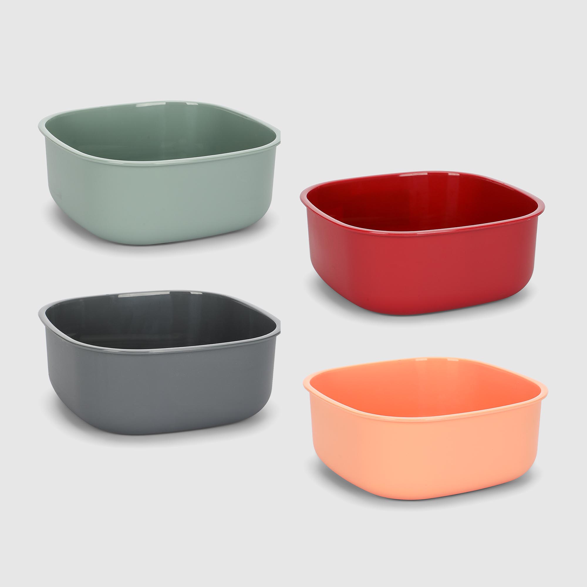 Таз Asude Plastik квадратный 6 л 29х29х12 см в ассортименте 359₽