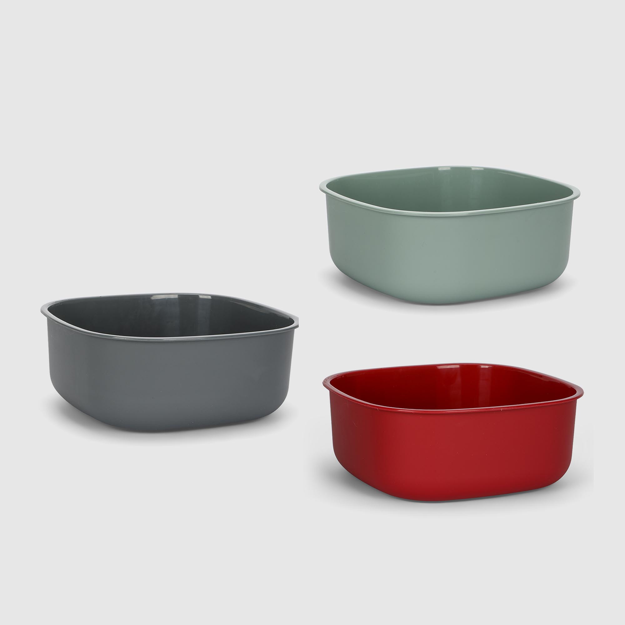 Таз Asude Plastik квадратный 10 л 343х343х145 см в ассортименте 469₽