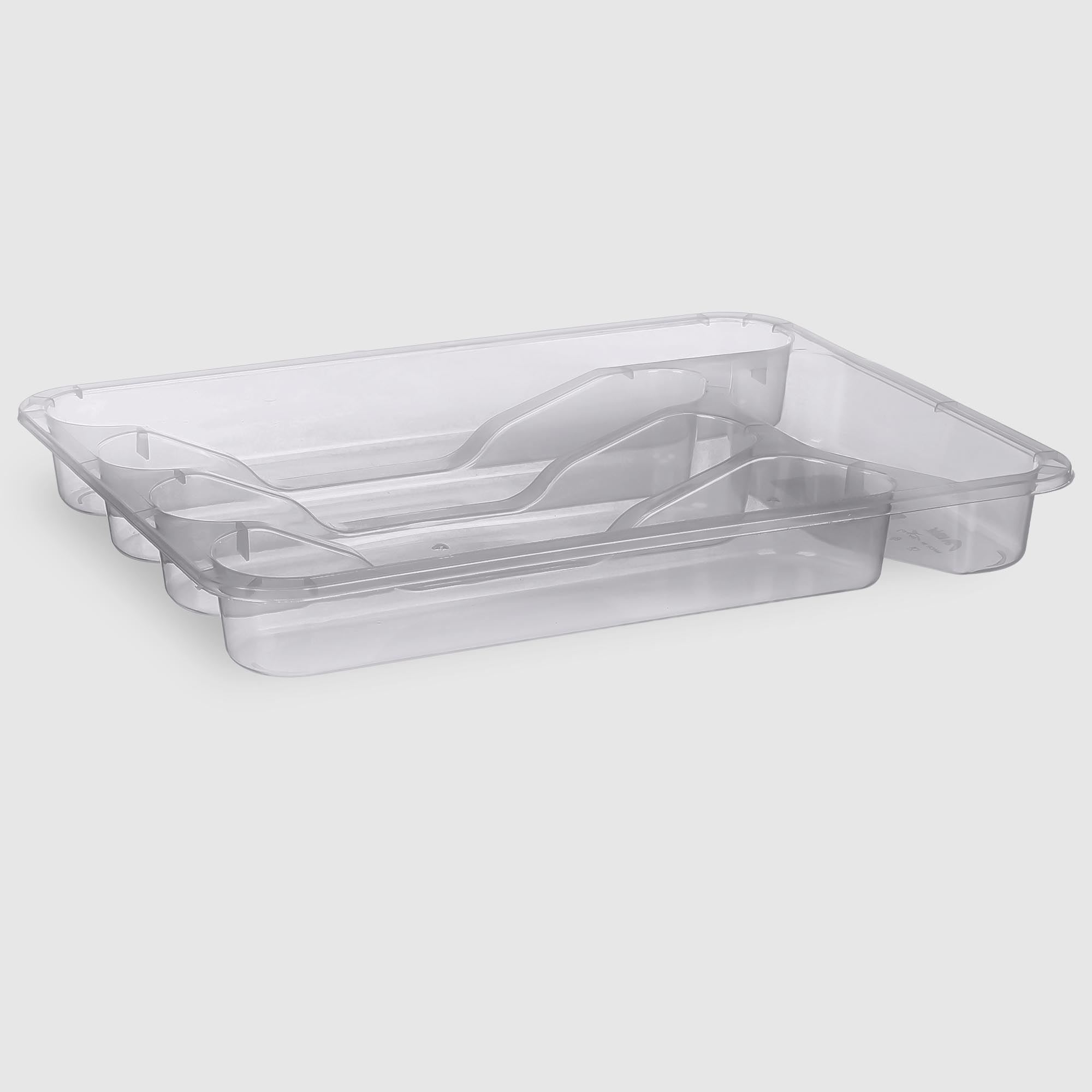 Ящик для ложек Asude Plastik small size прозрачный 335х26х4 см 219₽
