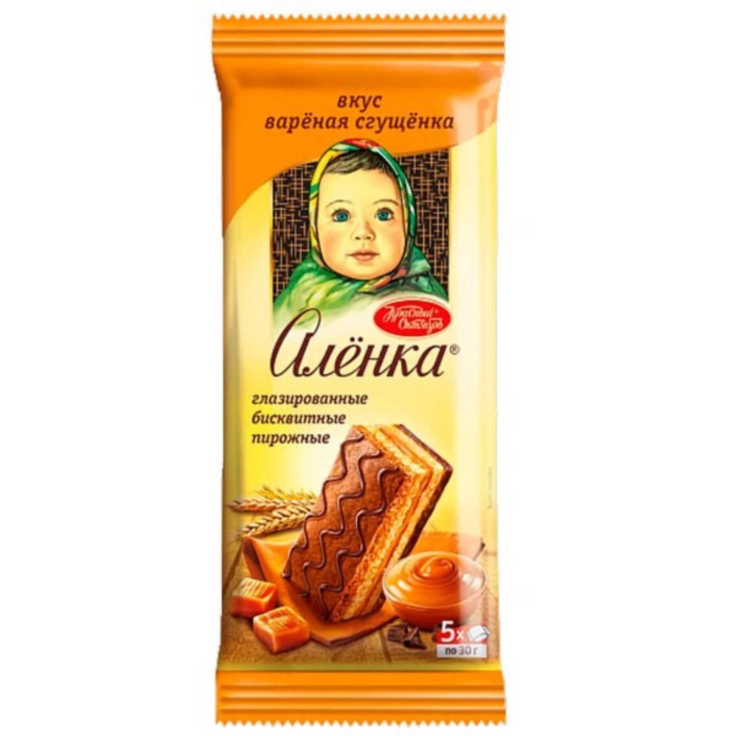 Пирожные Алёнка Рот Фронт бисквитные со сгущёнкой 150 г 93₽