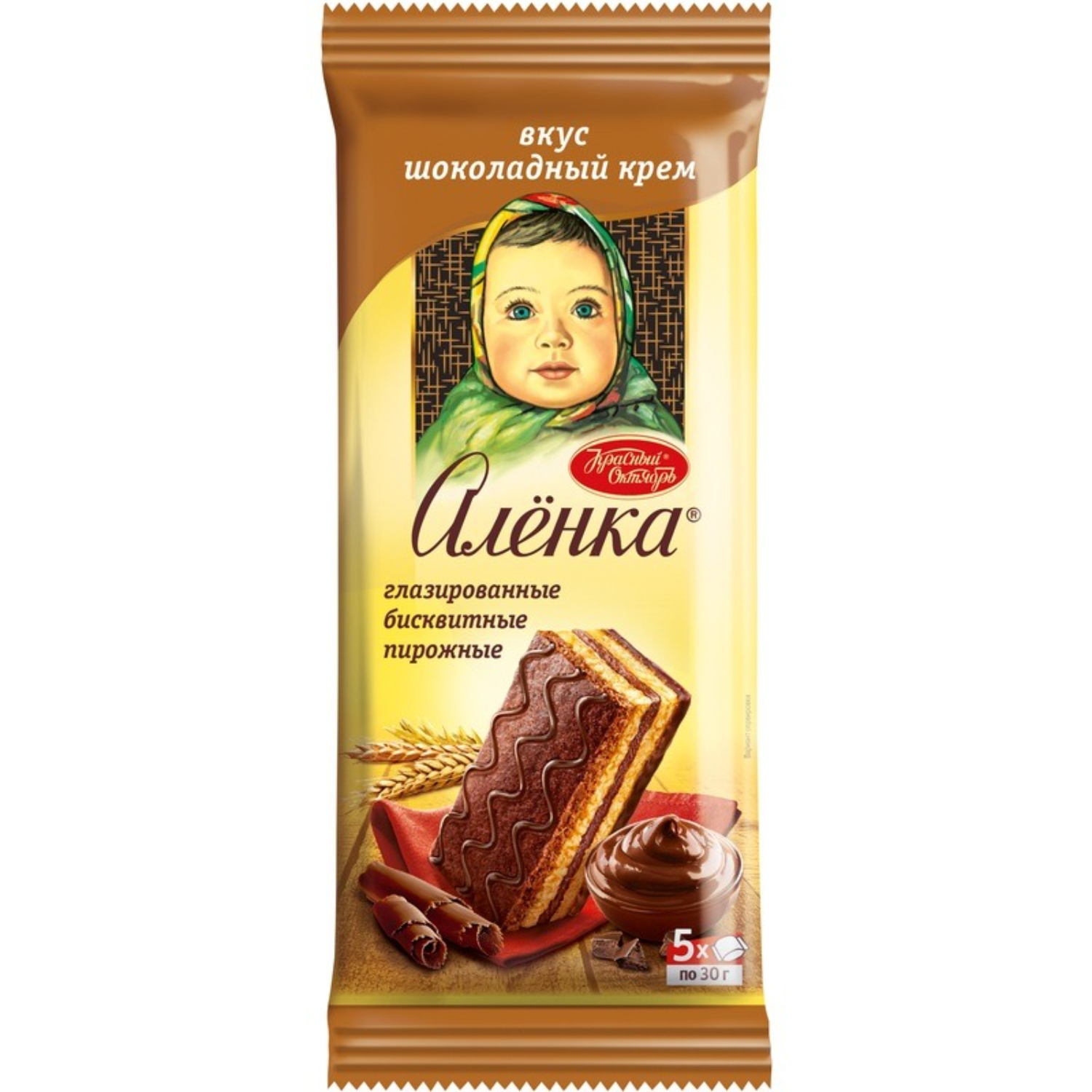 Пирожные Алёнка Рот Фронт бисквитные шоколад 150 г 93₽