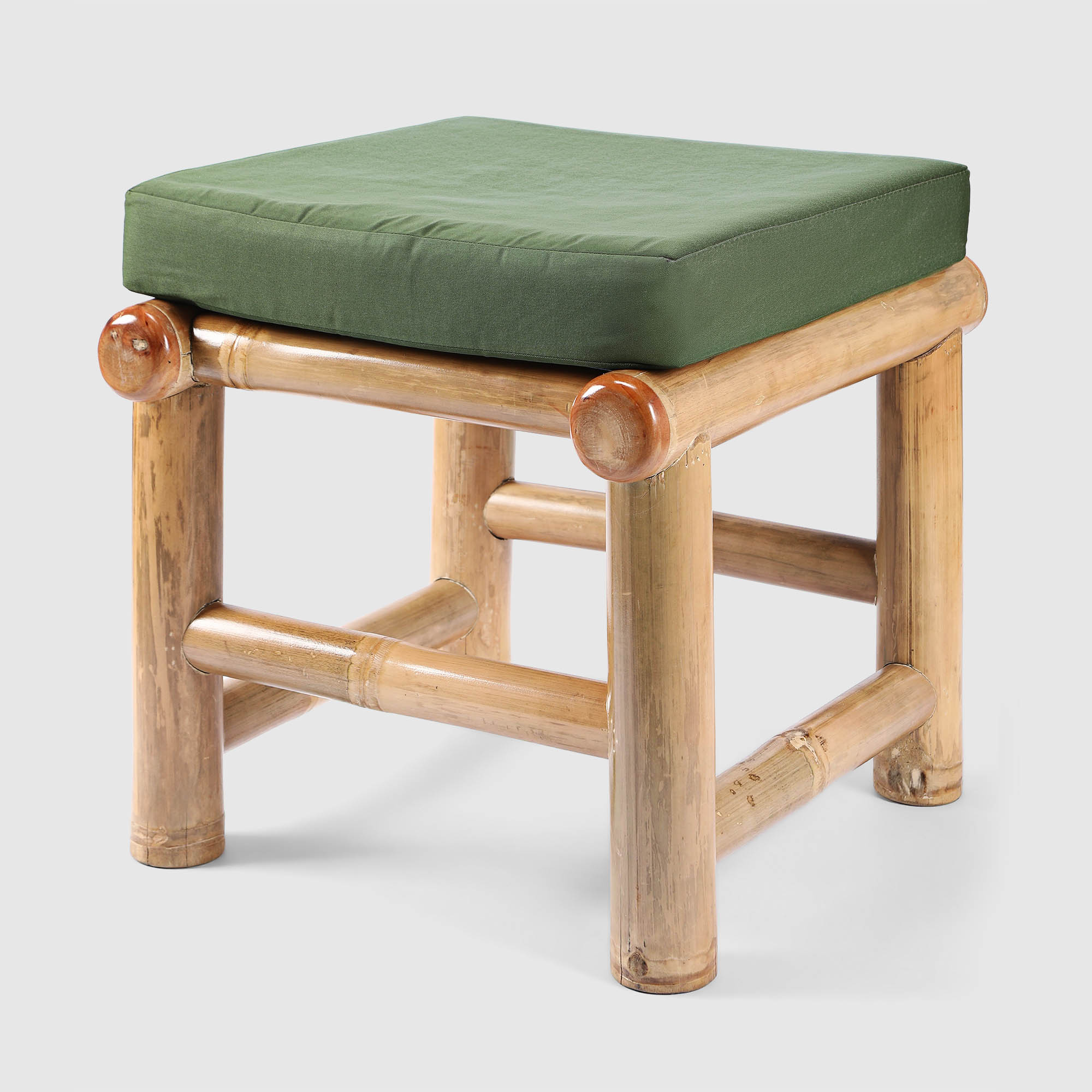 Табурет Rattan Bamboo Siti bambu natural honey 50х44х52 см