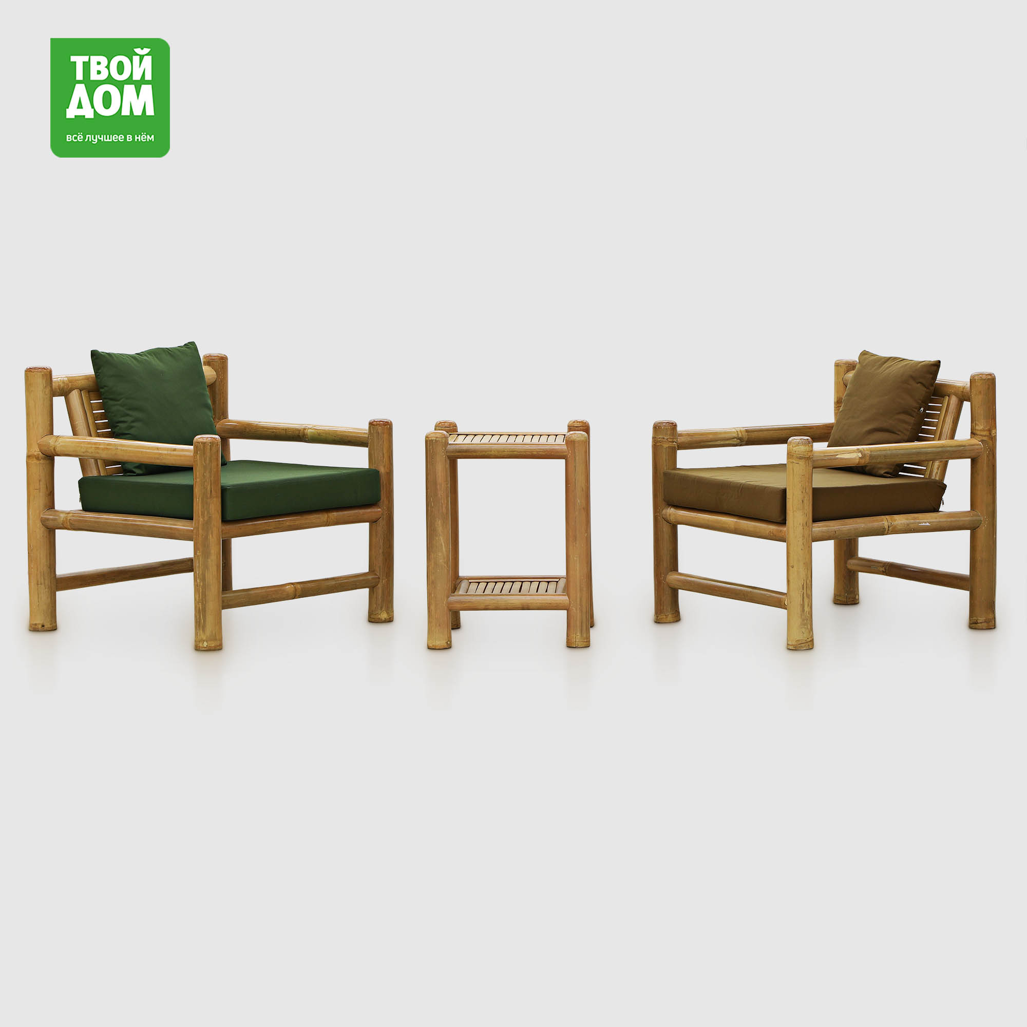 Комплект садовой мебели Rattan Bamboo Maya 3 предмета