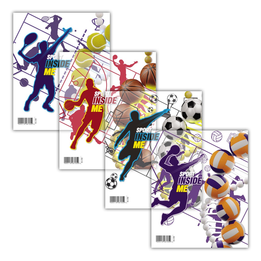 Набор пластиковых обложек Erich Krause Sport DNA 212х347 мм 12 шт 239₽