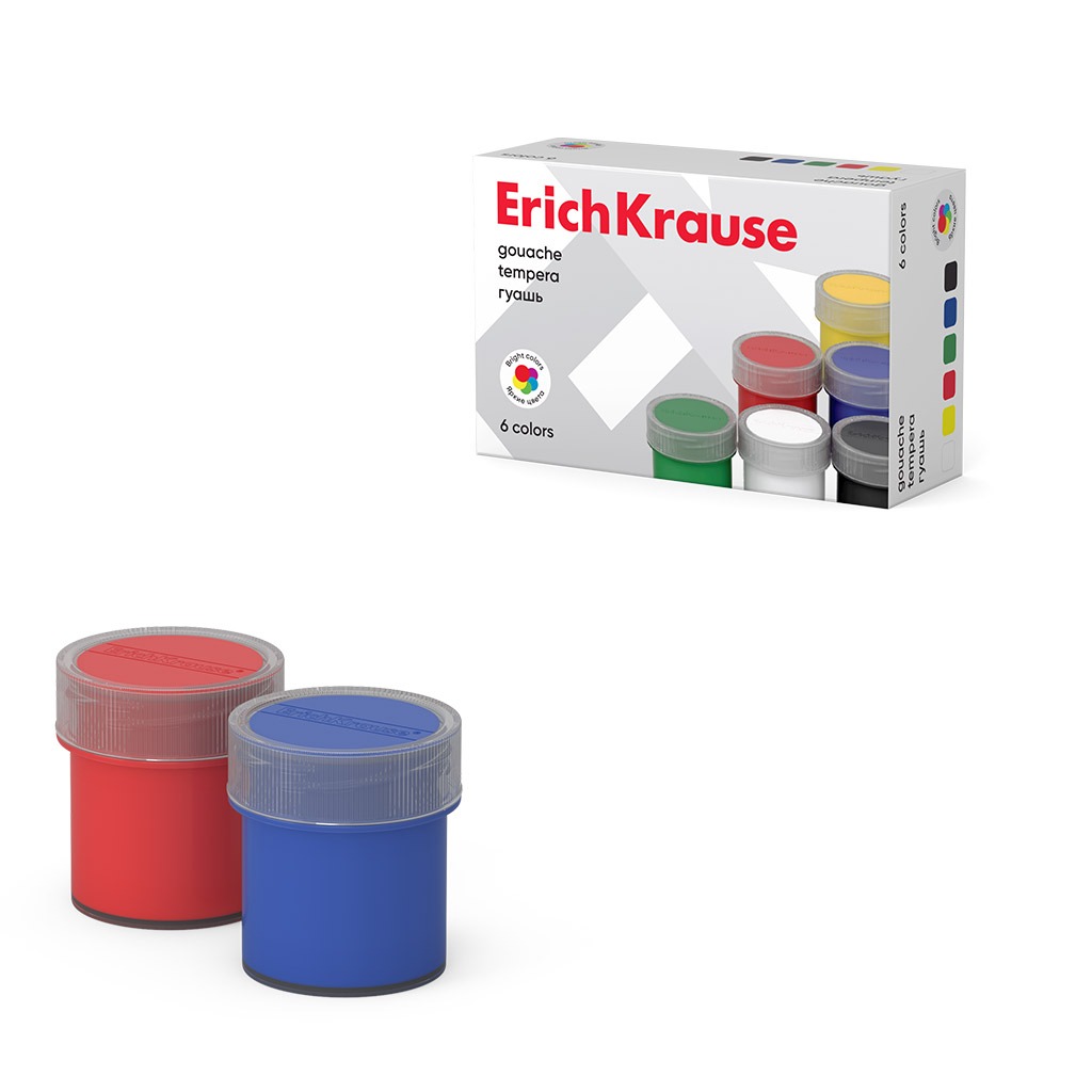 Гуашь Erich Krause 6х17 мл 249₽