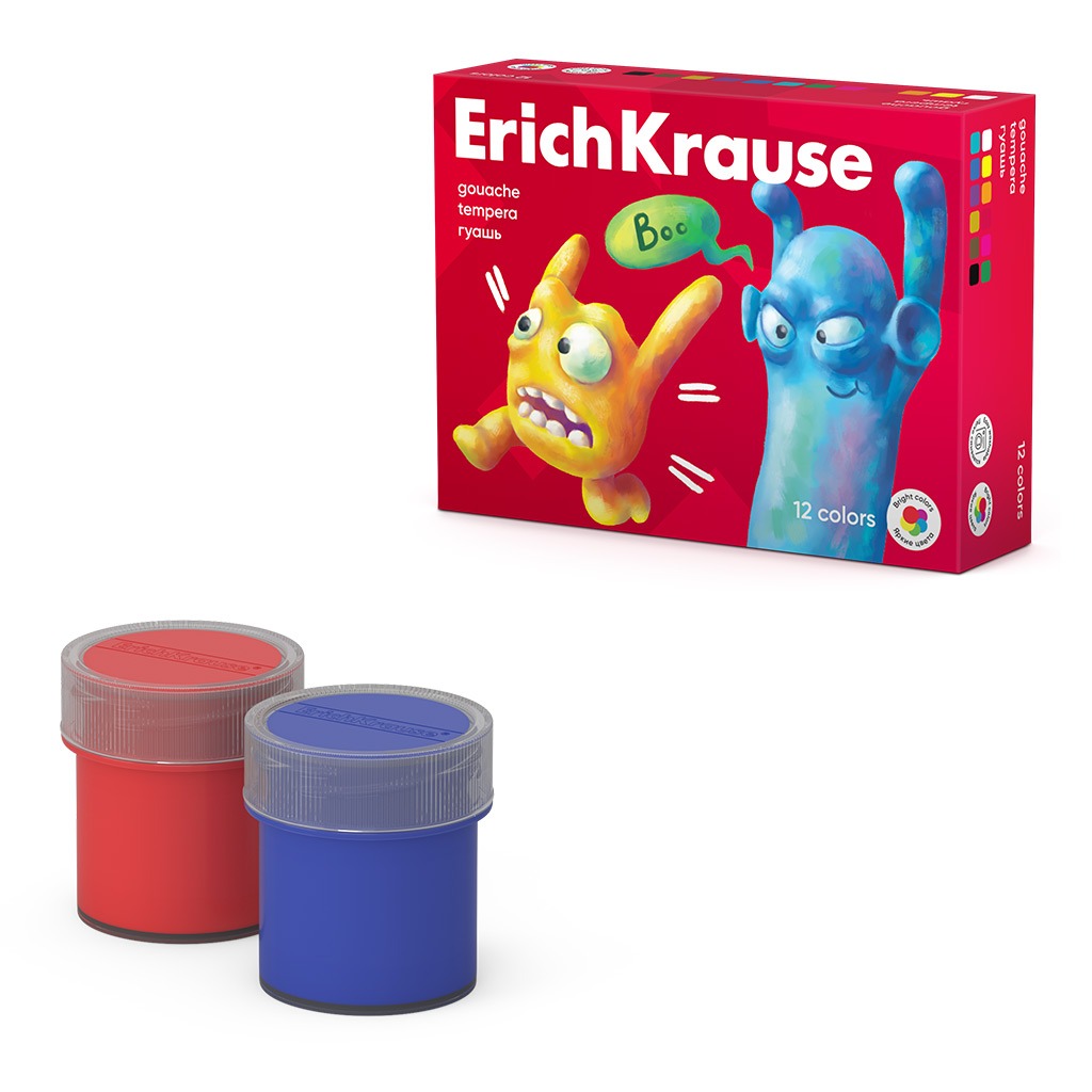 Гуашь Erich Krause 12х20 мл 539₽
