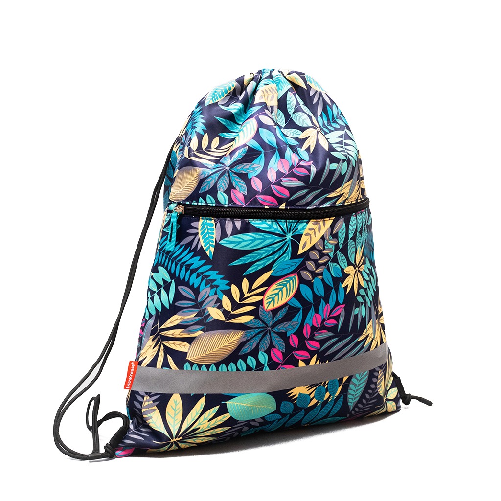 Мешок для обуви Erich Krause Night Forest с карманом на молнии 500x410 мм 1399₽