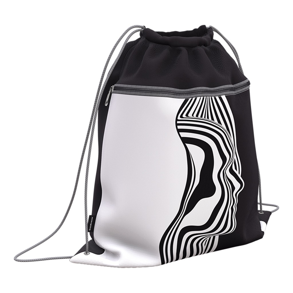 Мешок для обуви Erich Krause Side View с карманом на молнии 500х410 мм 799₽