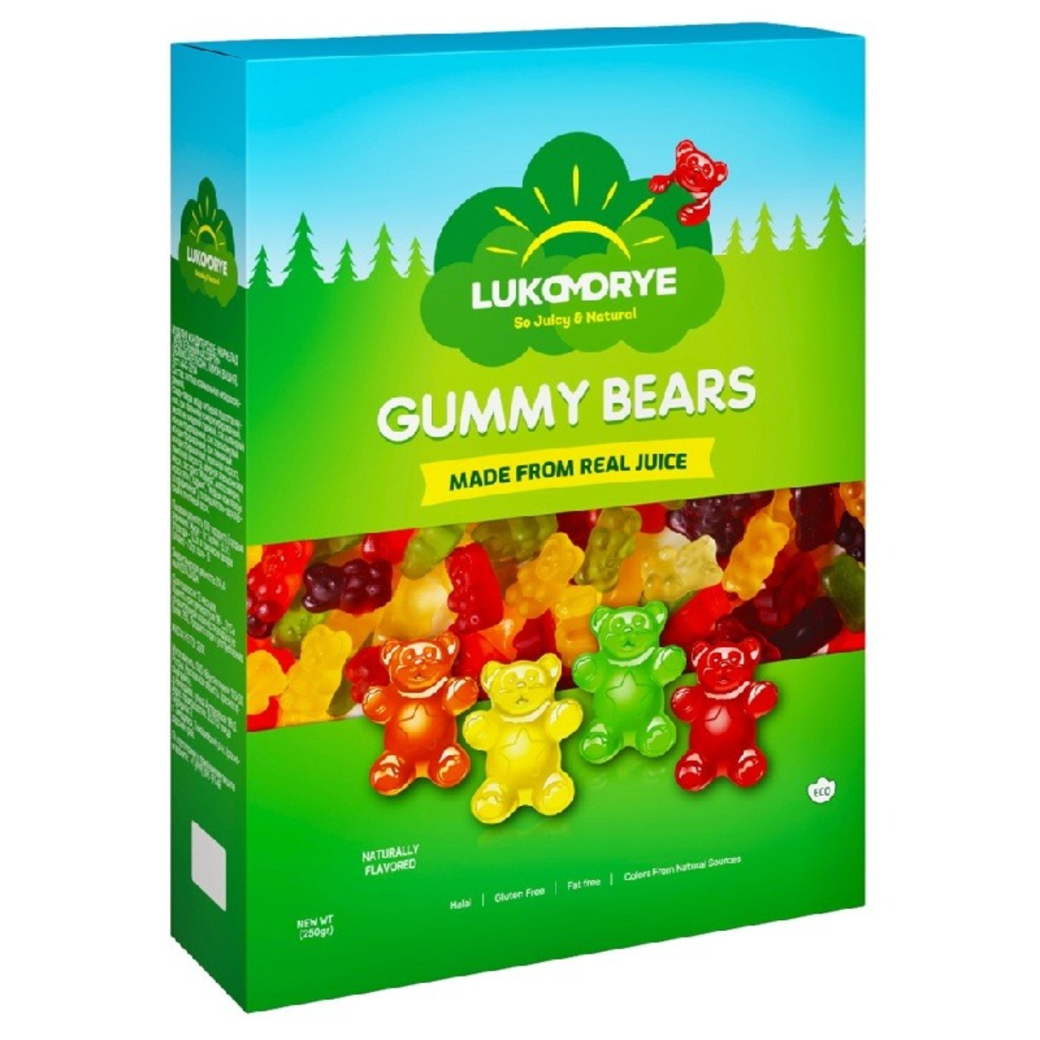 Мармелад Лукоморье жевательный Gummy bears 250 г 389₽
